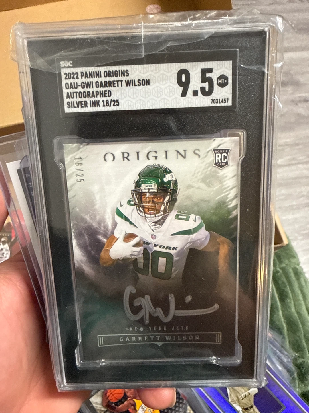 2022 Panini Origins Garrett Wilson Autographed Card