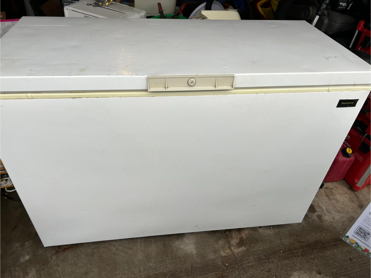 Kenmore White Chest Freezer - photo 2