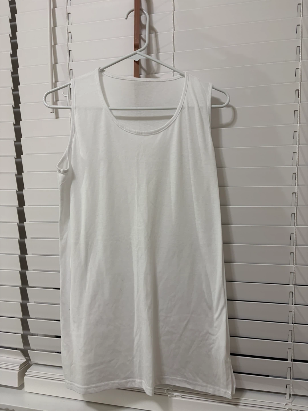 White Layered Tank Top