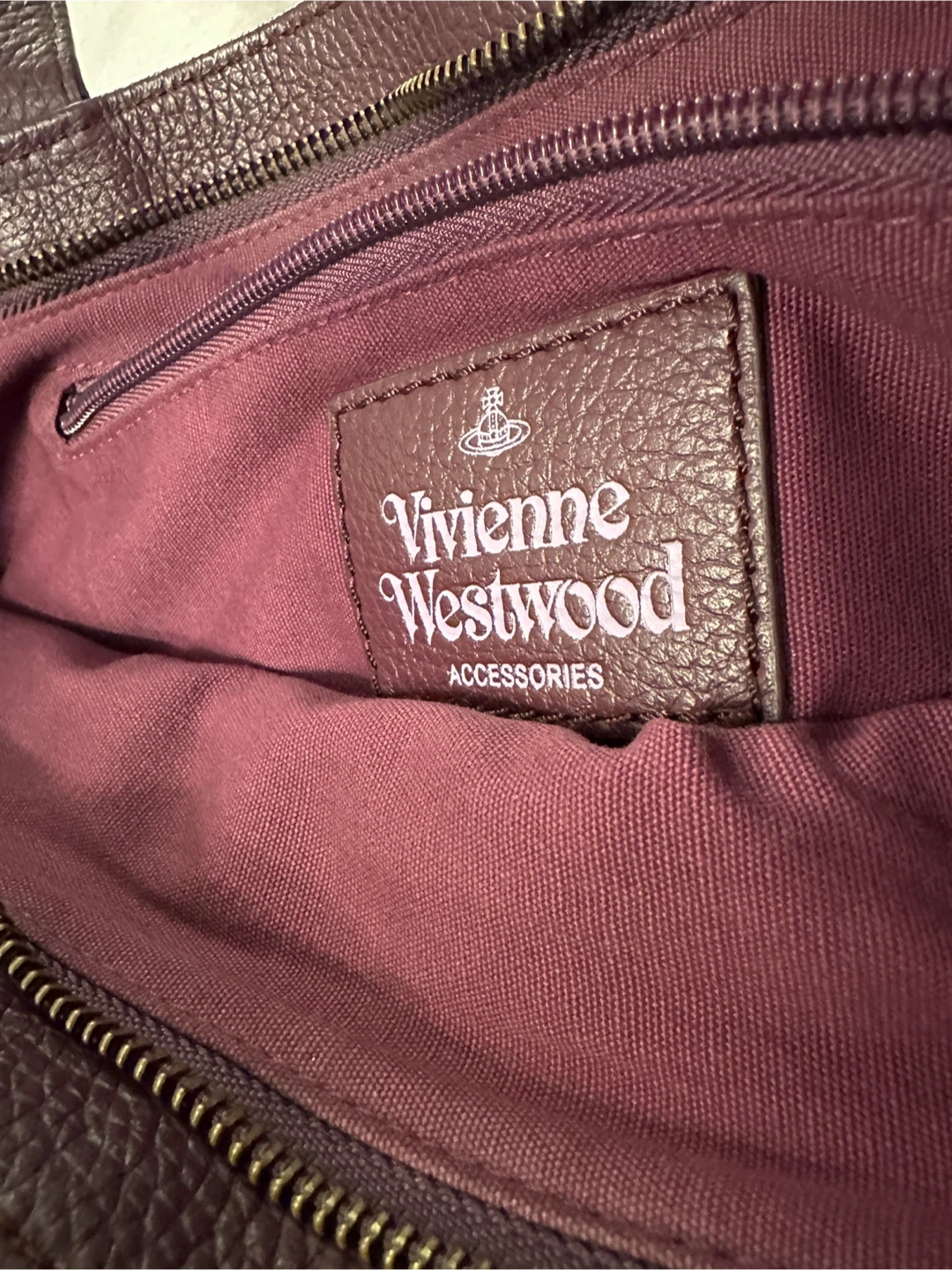 Vivienne Westwood Purple Leather Tote Bag - photo 2