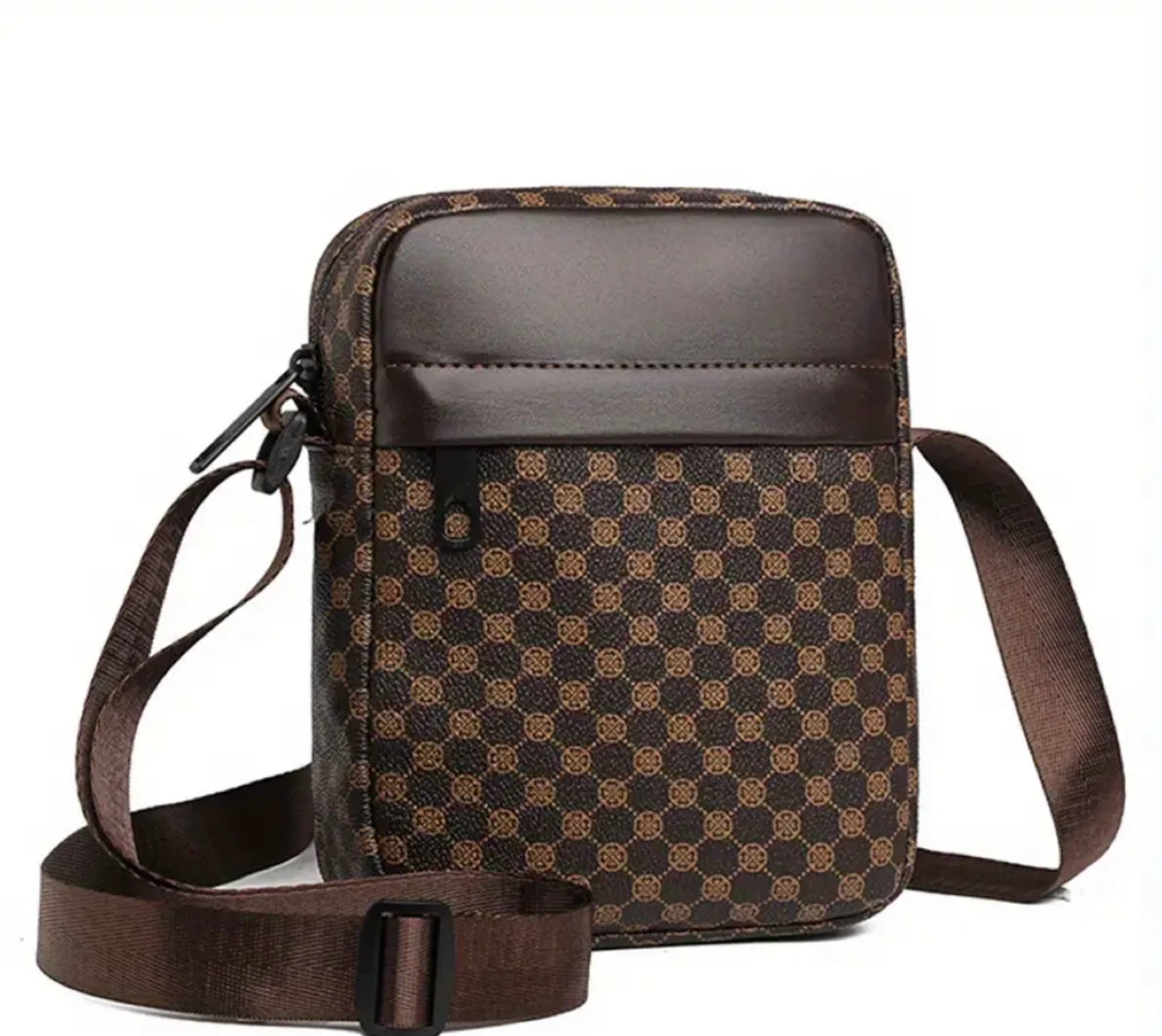 New! Brown Patterned Crossbody Bag - photo 3