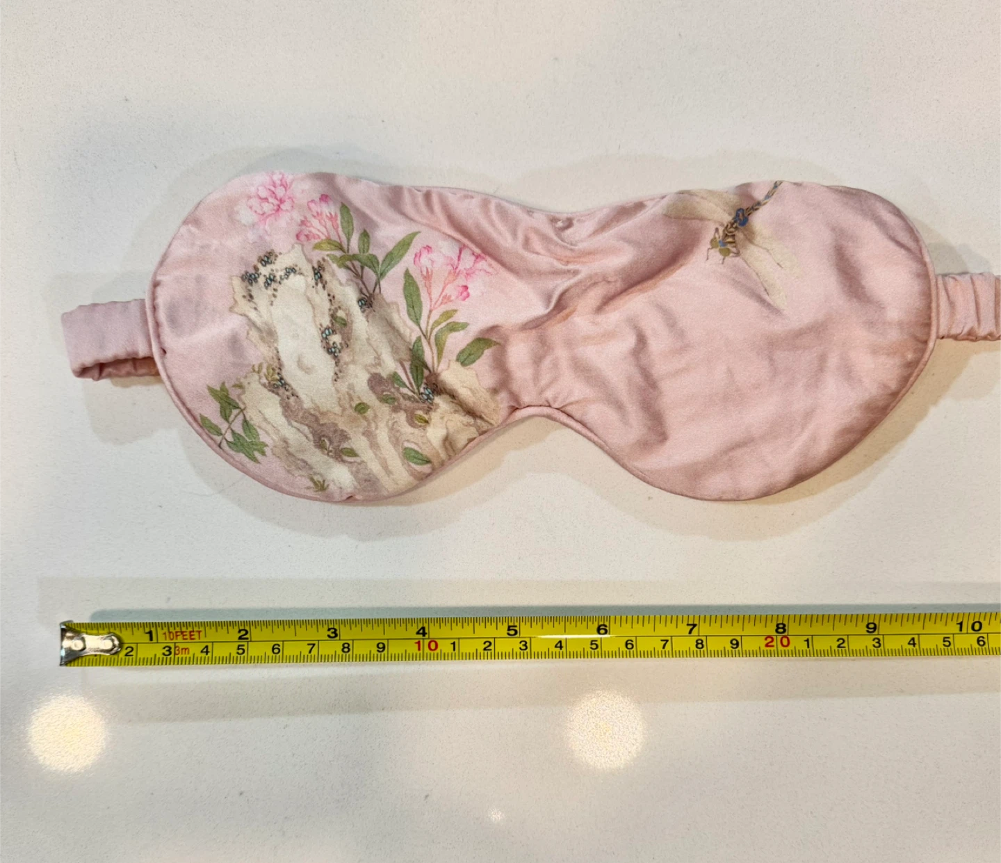Floral Premium Silk Sleep Mask_Light Pink - photo 4