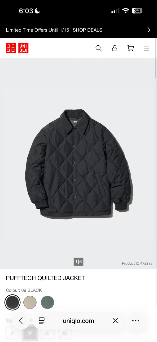 UNIQLO Pufftech Quilted Jacket (Men’s S) - photo 4