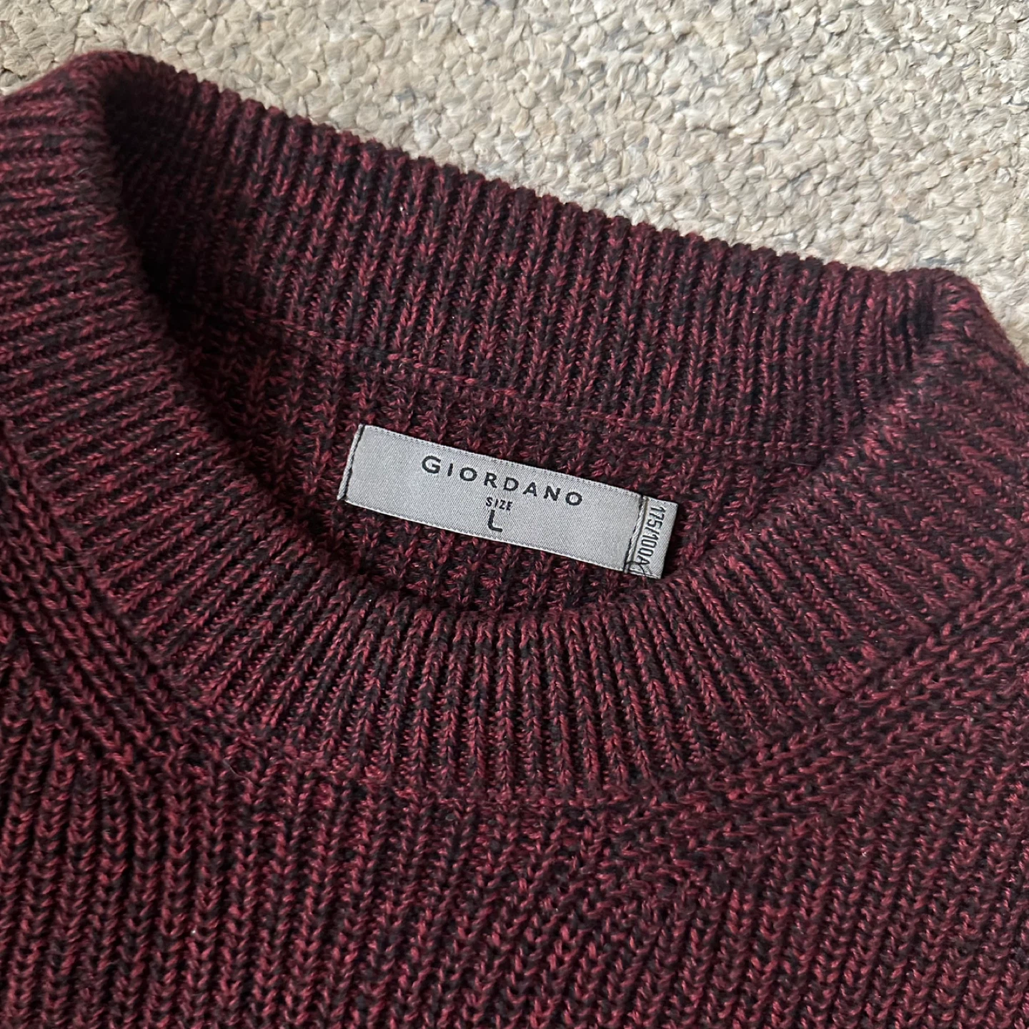 Giordano Ribbed Crewneck Pullover Sweater (Men’s L) - photo 2