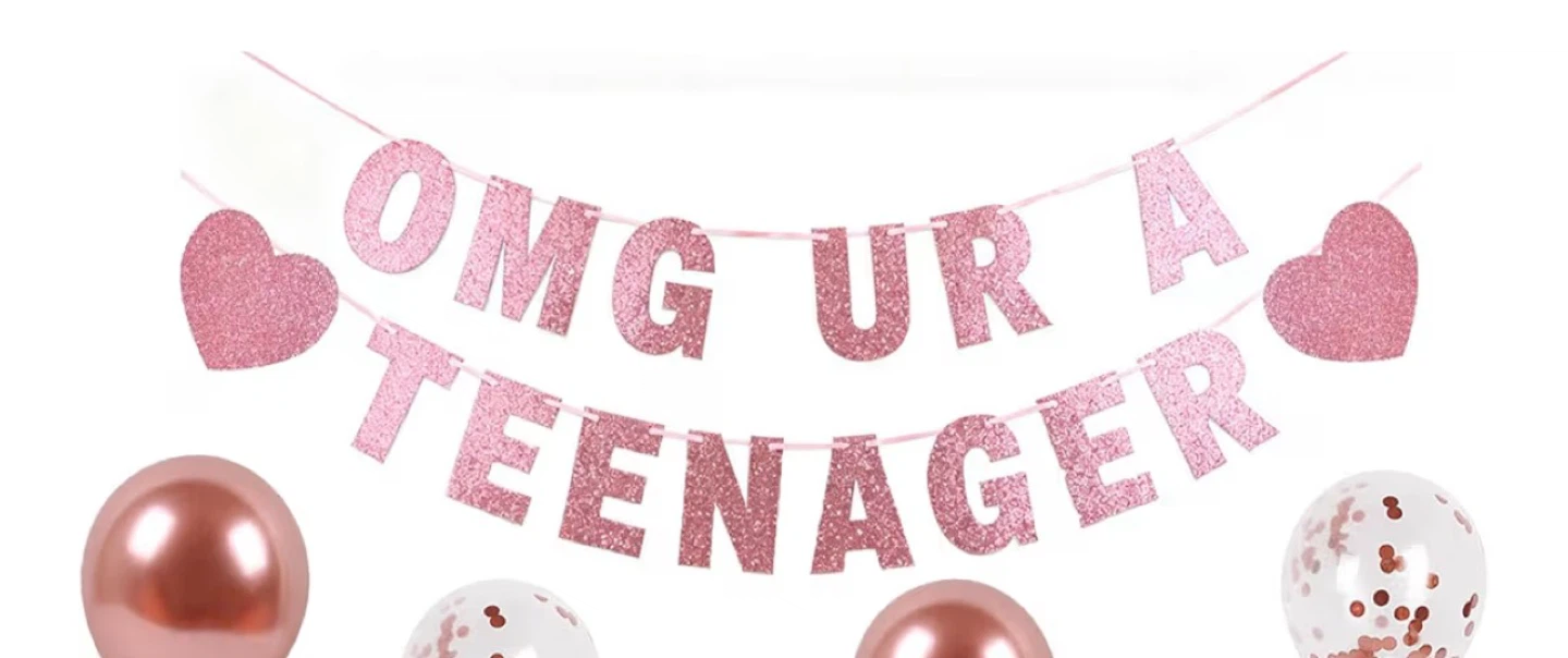 Rose Golds Officially 13 Birthday Decorations