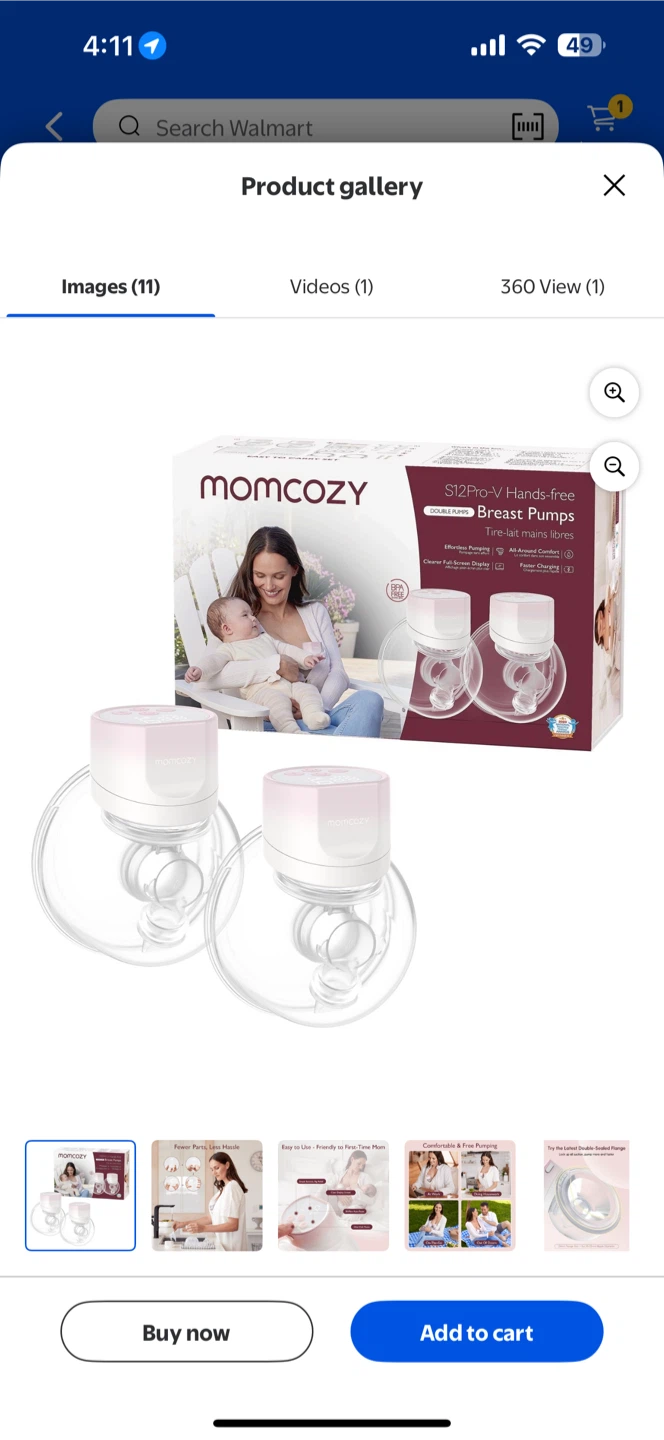 Momcozy S12 Pro-V Hands-free Breast Pumps