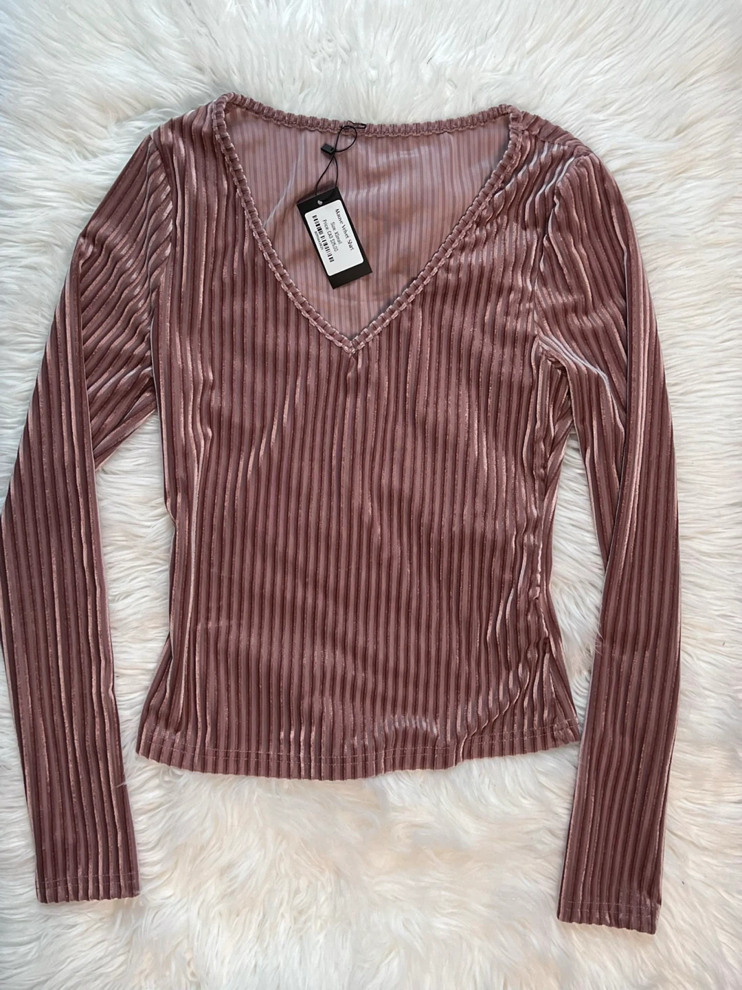 Mauve Velvet Long-sleeve