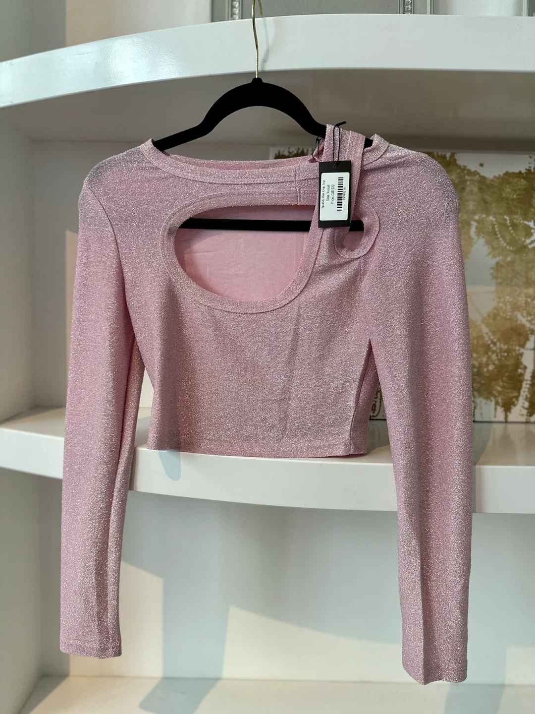 Pink Sparkle Crop Top