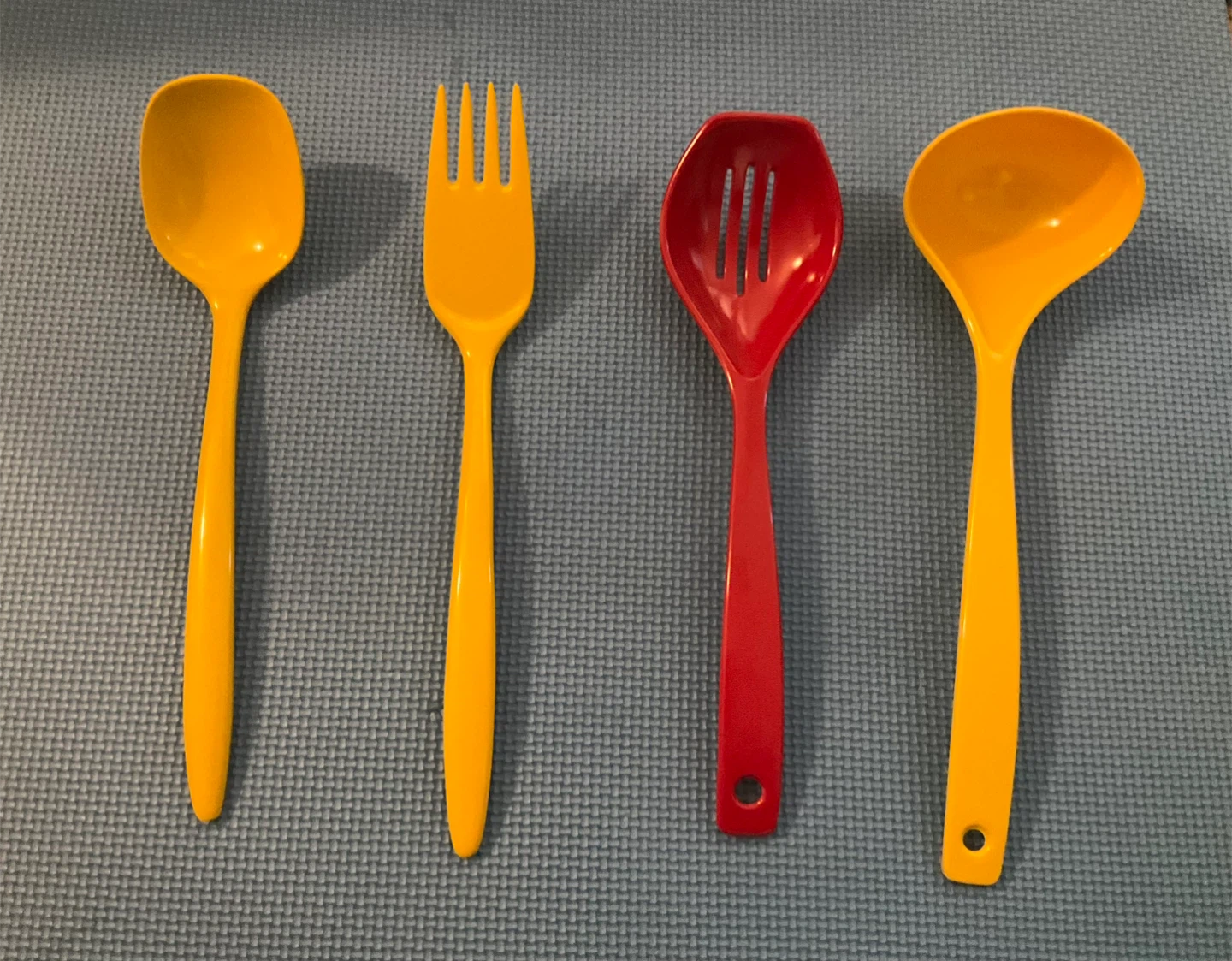 Vintage melamine serving utensils