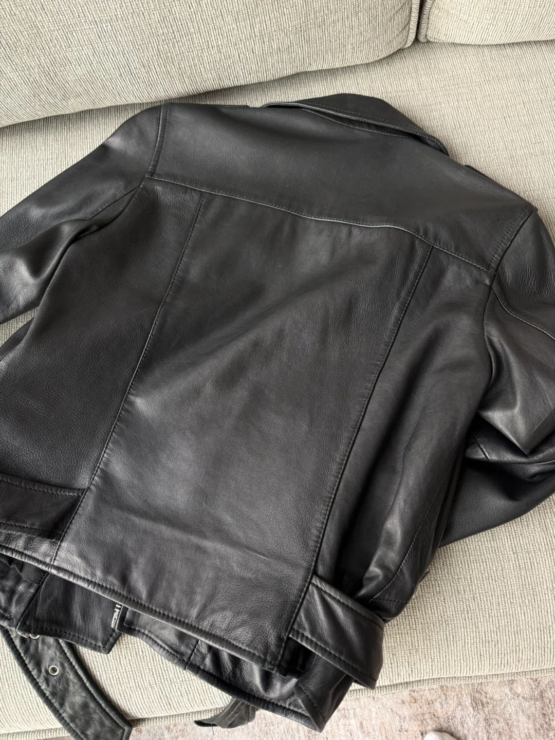 AllSaints Balfern Leather Biker Jacket, US 6 - photo 5