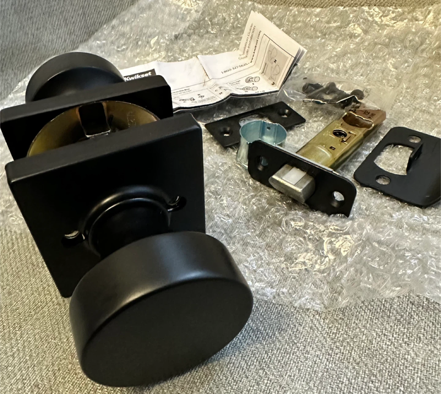 New Kwikset 69025-001 Neo Matte Black Knob