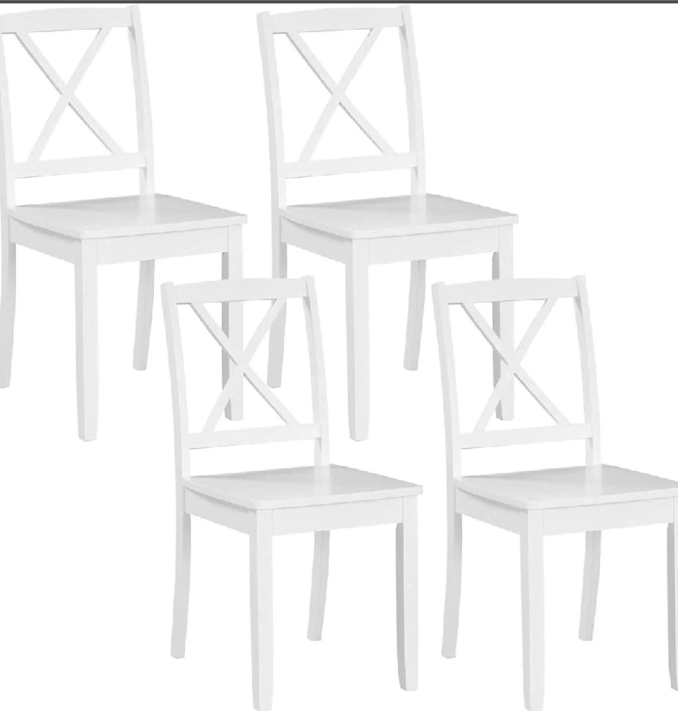 New in Box 4pcs Wood Dining Chairs Set