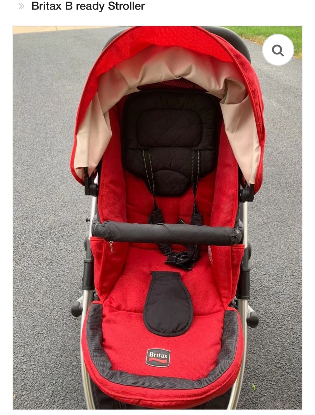 Britax B-Ready Stroller - Red - photo 2