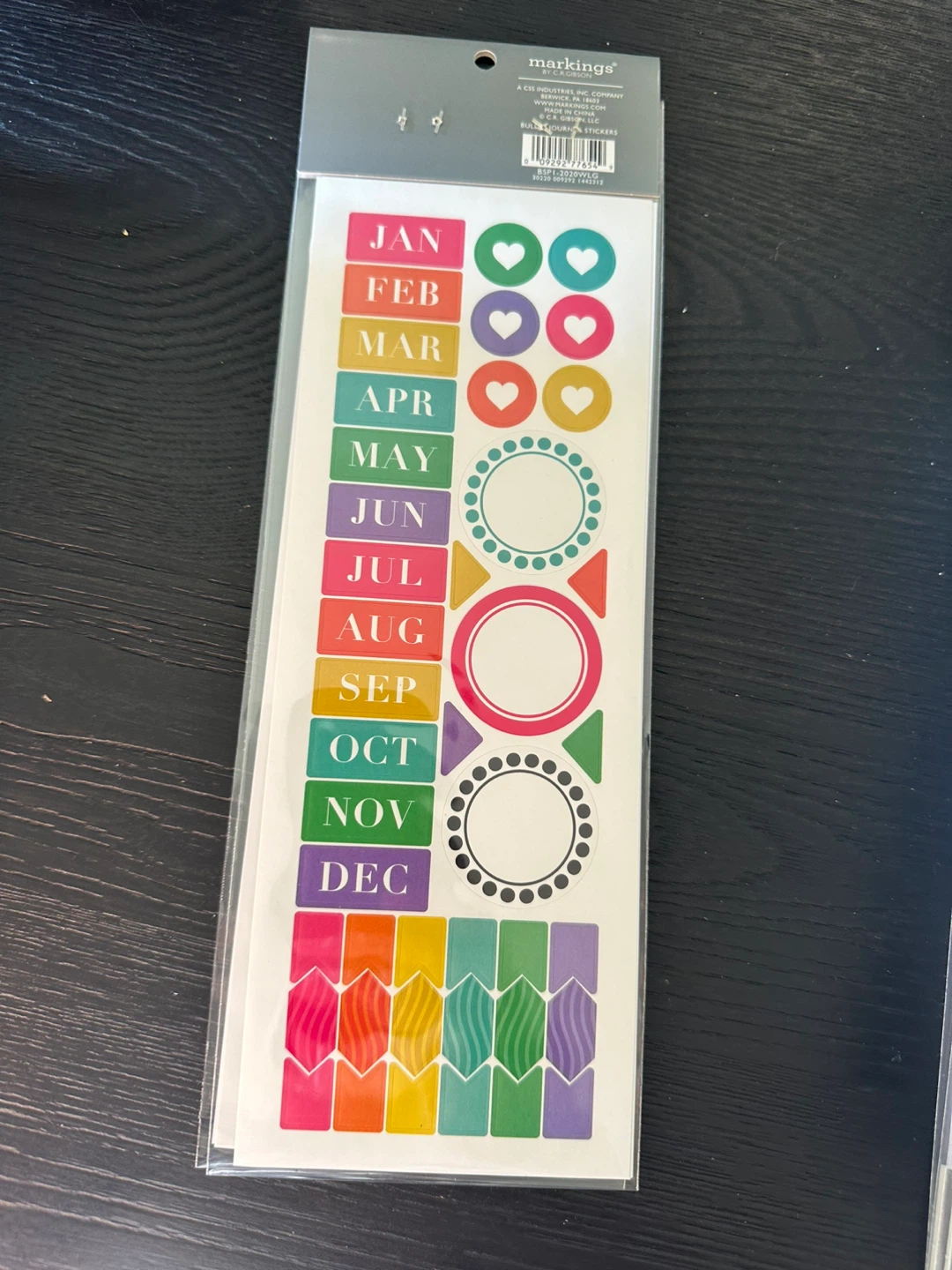 48 packs New Markings Bullet Journal Sticker Set - 8 Sheets