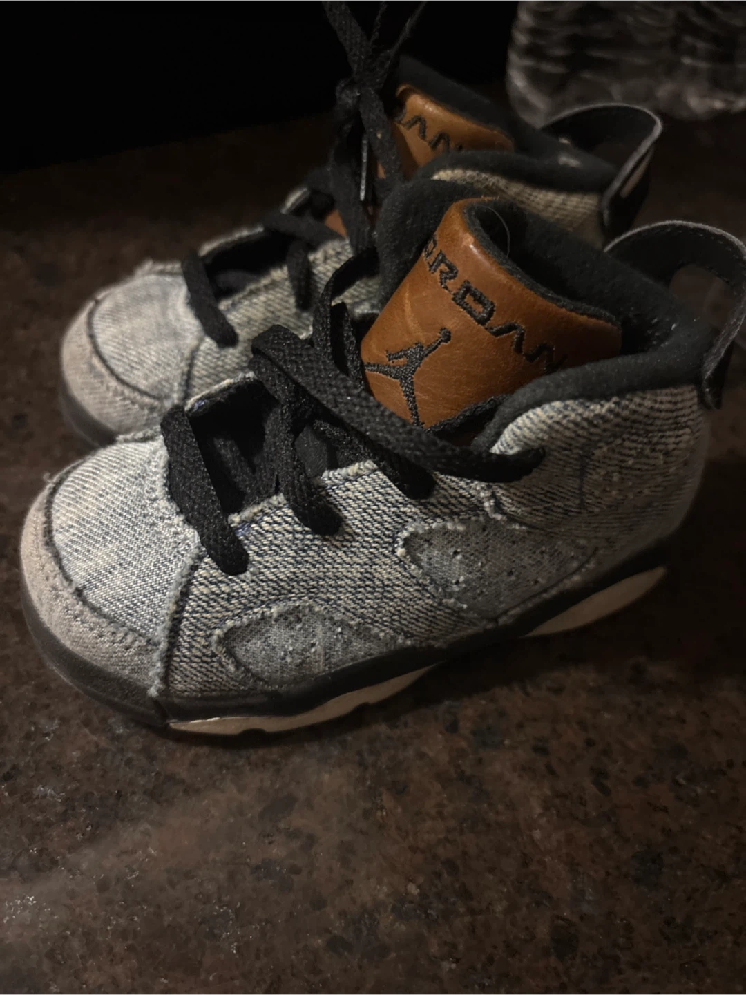 Size 7c denim Jordan’s