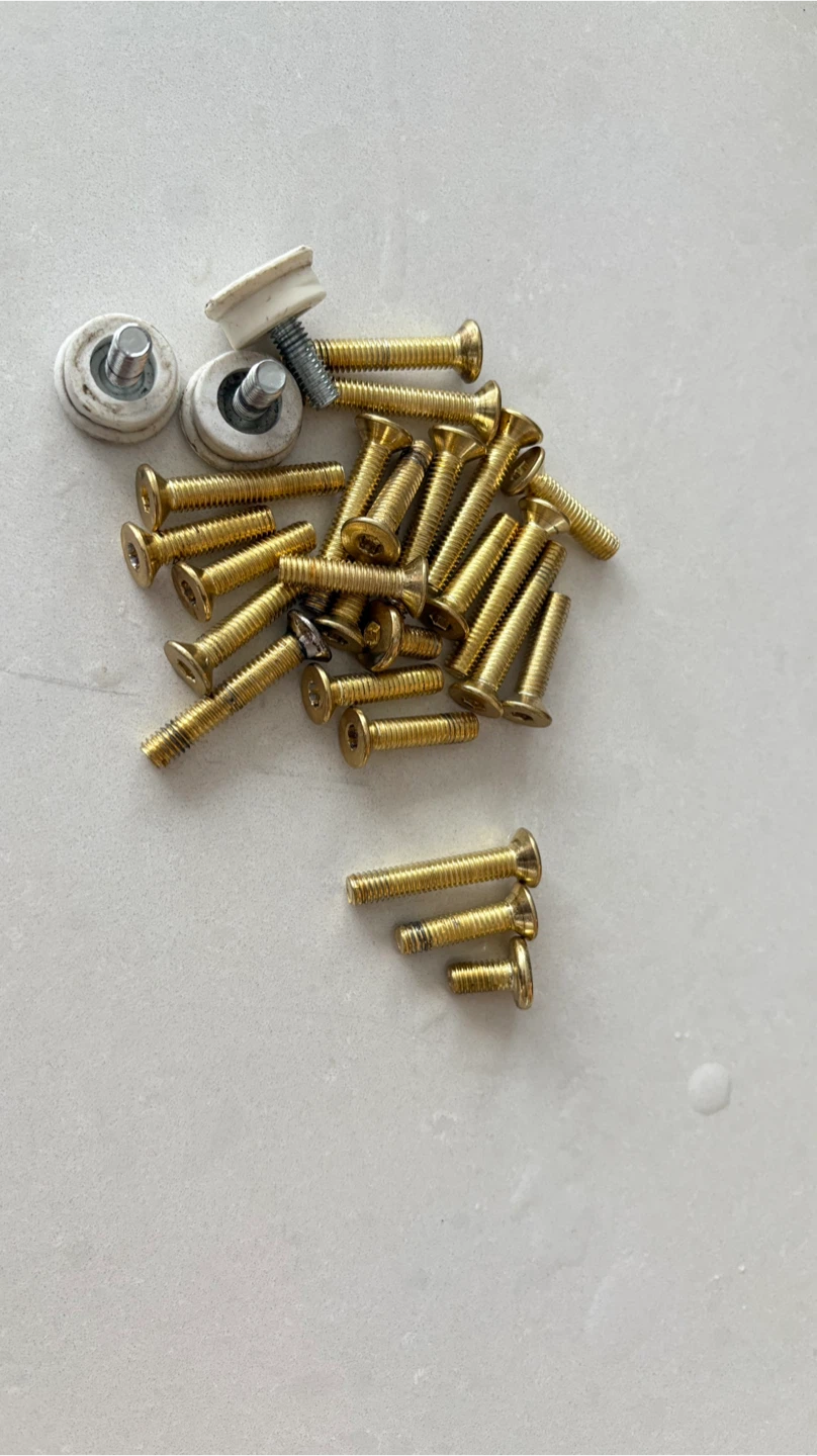 Assorted Screws and Rollers