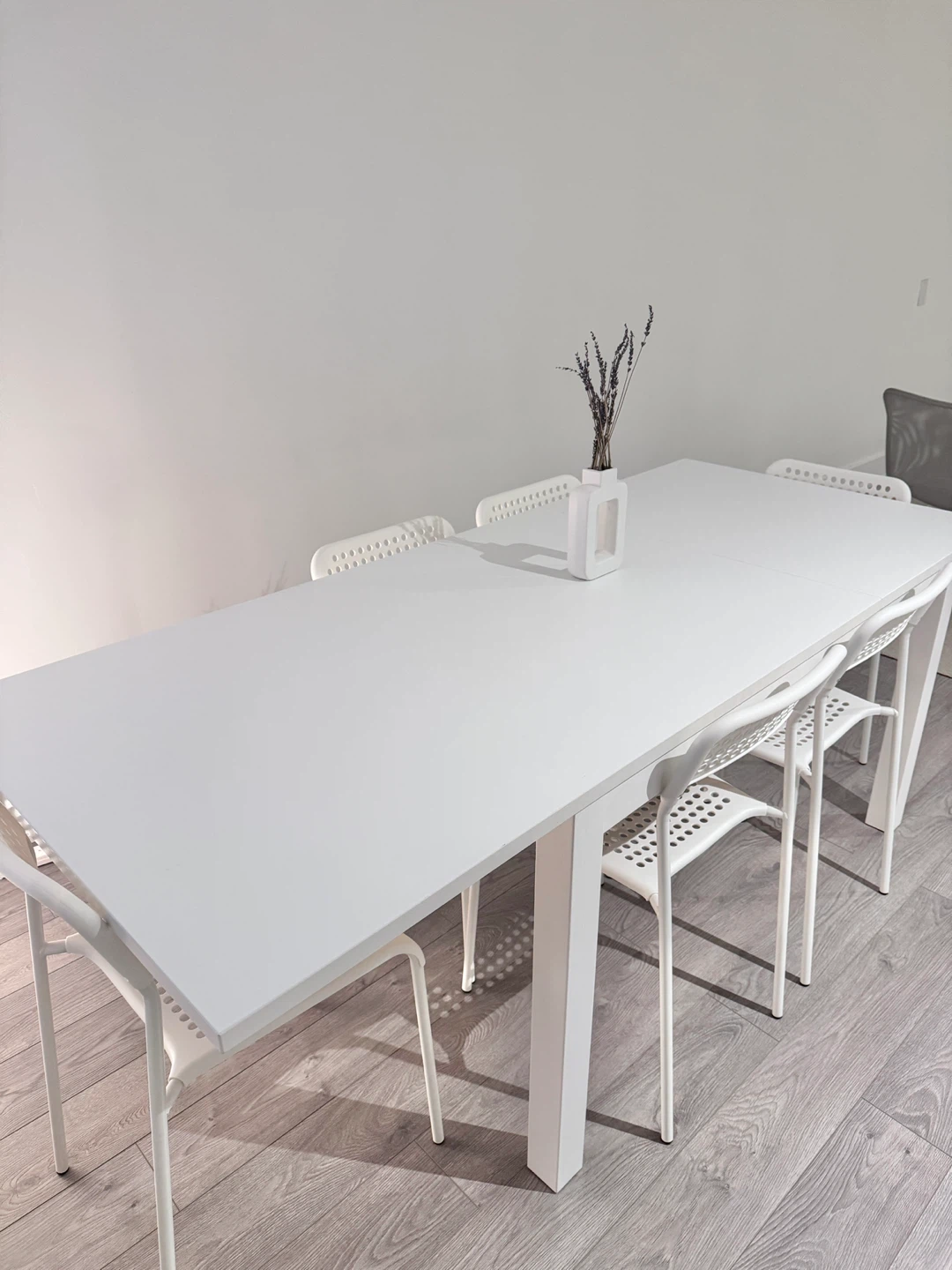 Extendable Dining Table - White - photo 4