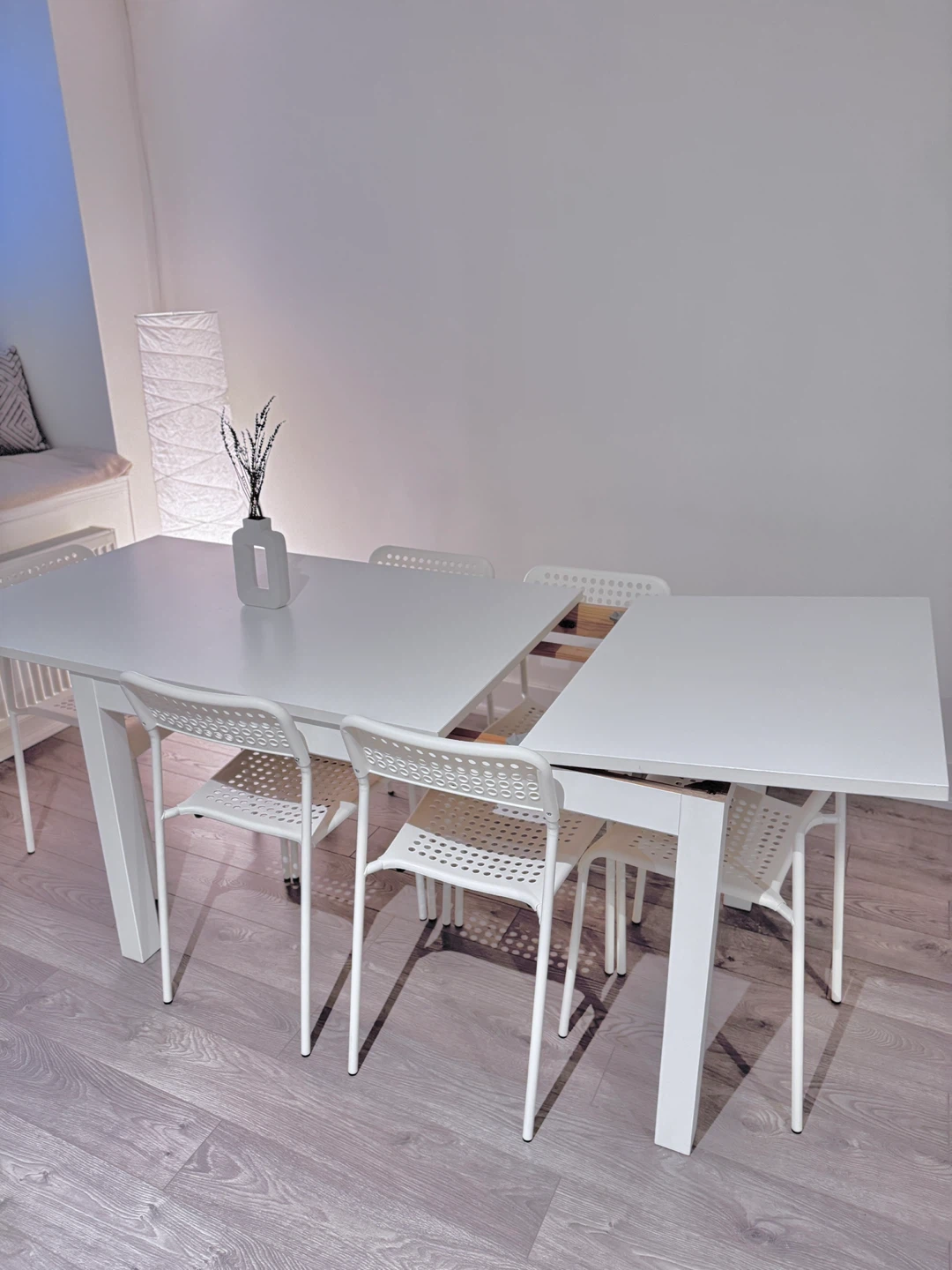 Extendable Dining Table - White - photo 3