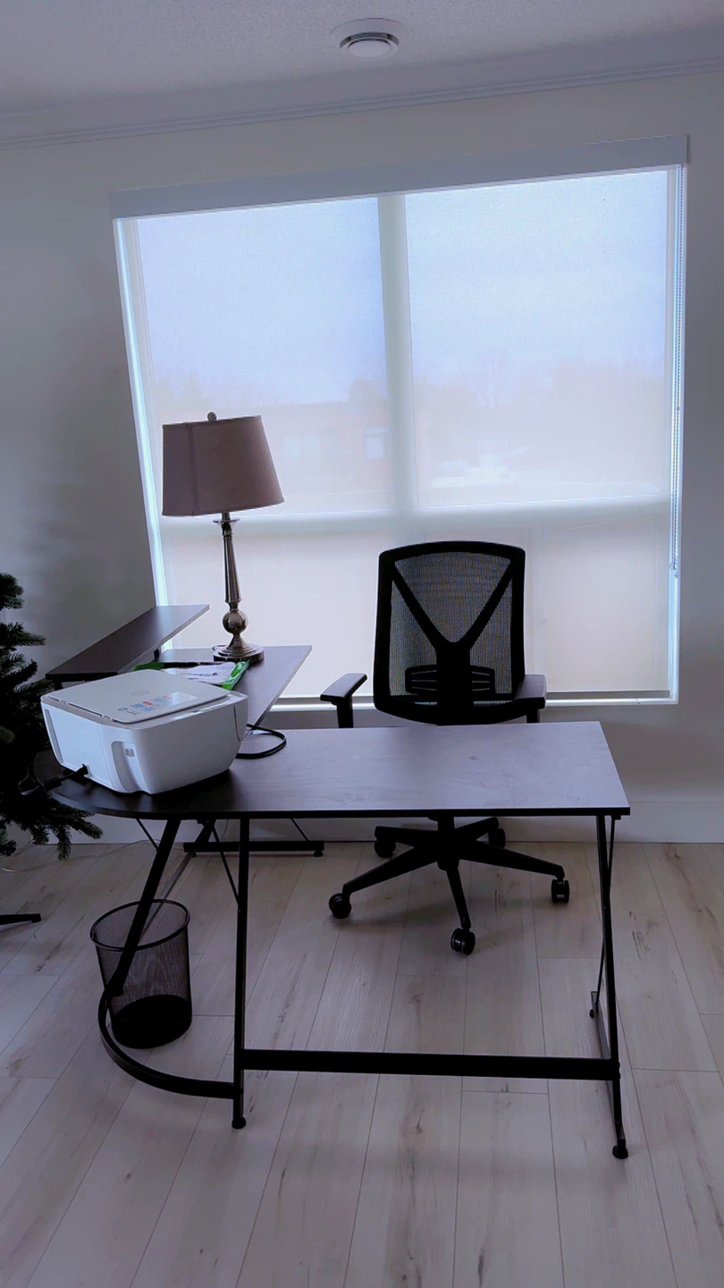 Black Office Desk and Chair Set - photo 2