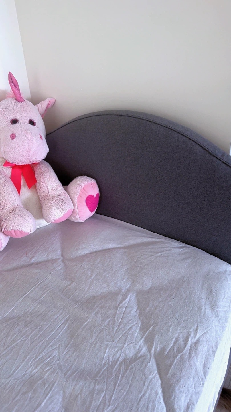 Grey Single Bed Frame with mattress used for one week - photo 2