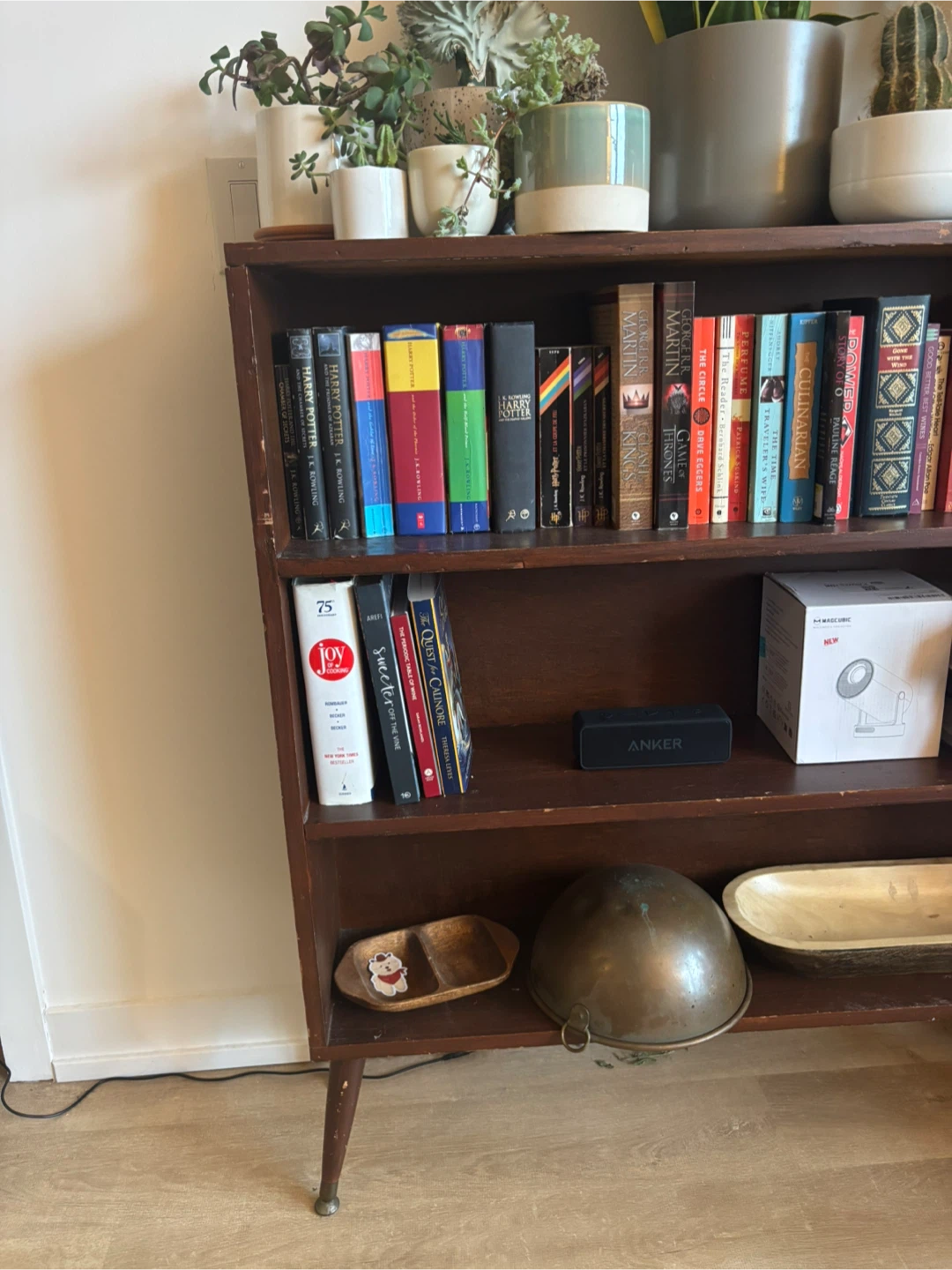 Vintage Wooden Bookcase - photo 2