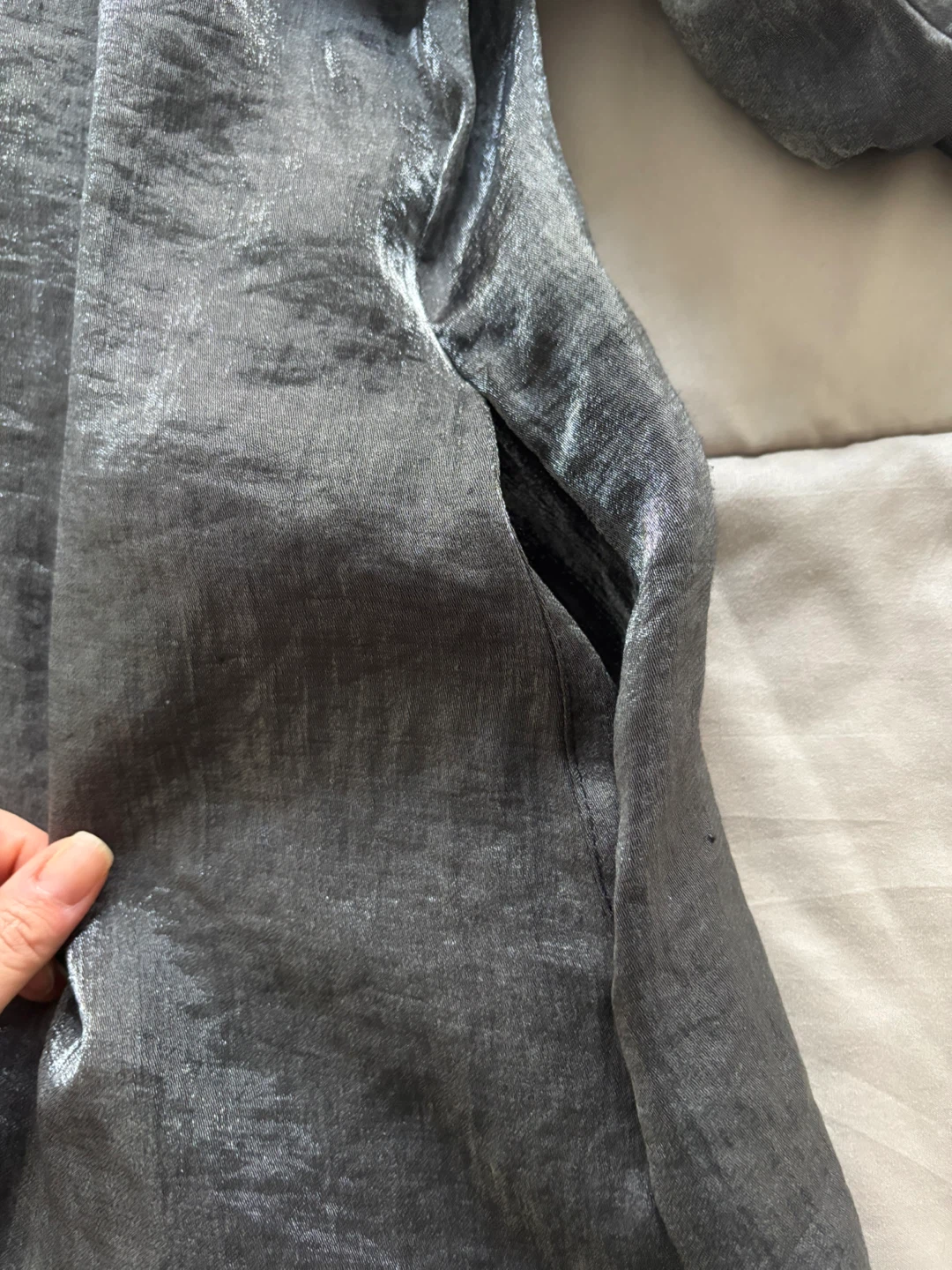 Damee NY Shimmery Button Down Swing Jacket - photo 4