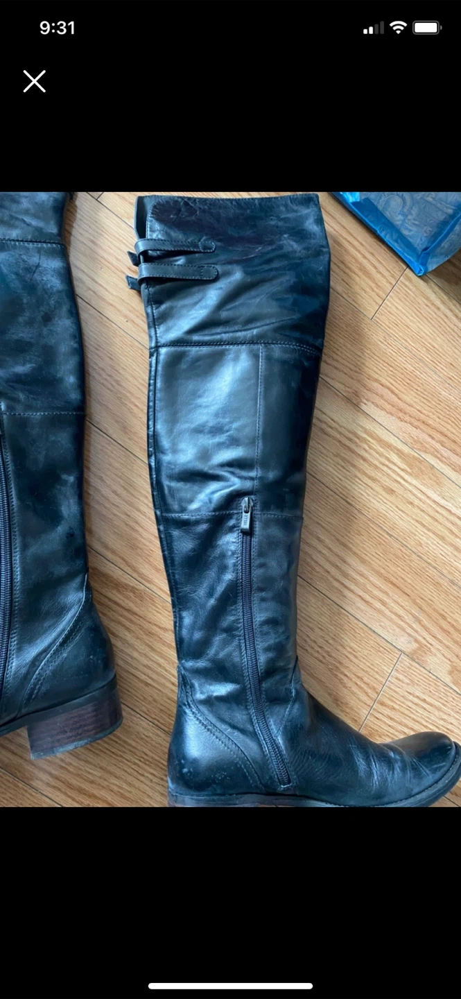 Size 6 Women Belle Real Leather Over-the-Knee Boots - photo 2