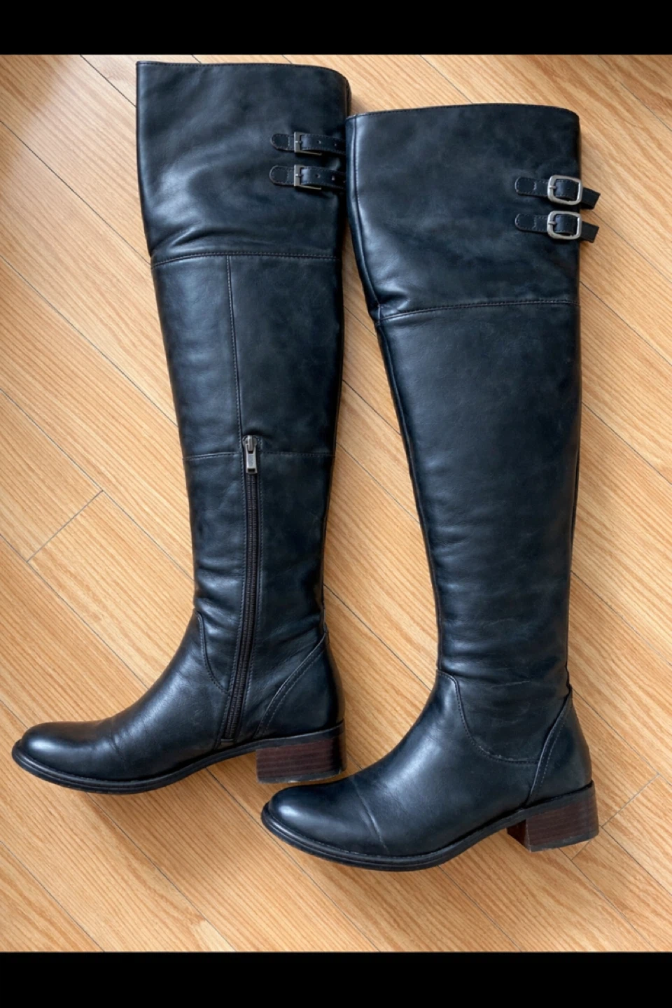 Size 6 Women Belle Real Leather Over-the-Knee Boots