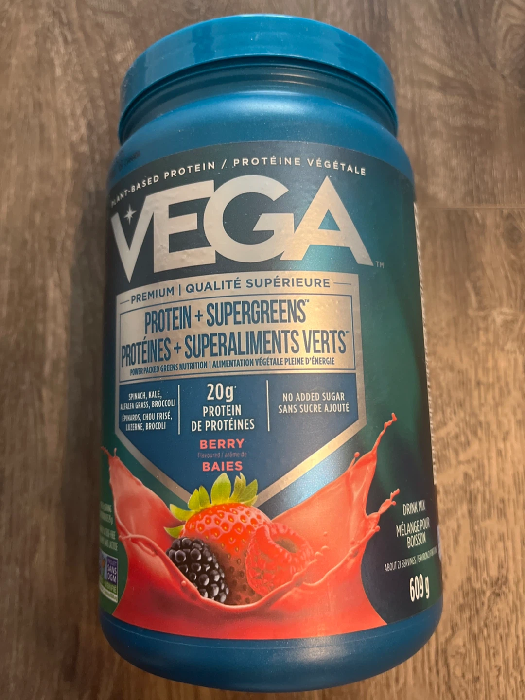 (Only Today)(NEW)Vega Protein + Supergreens - Berry