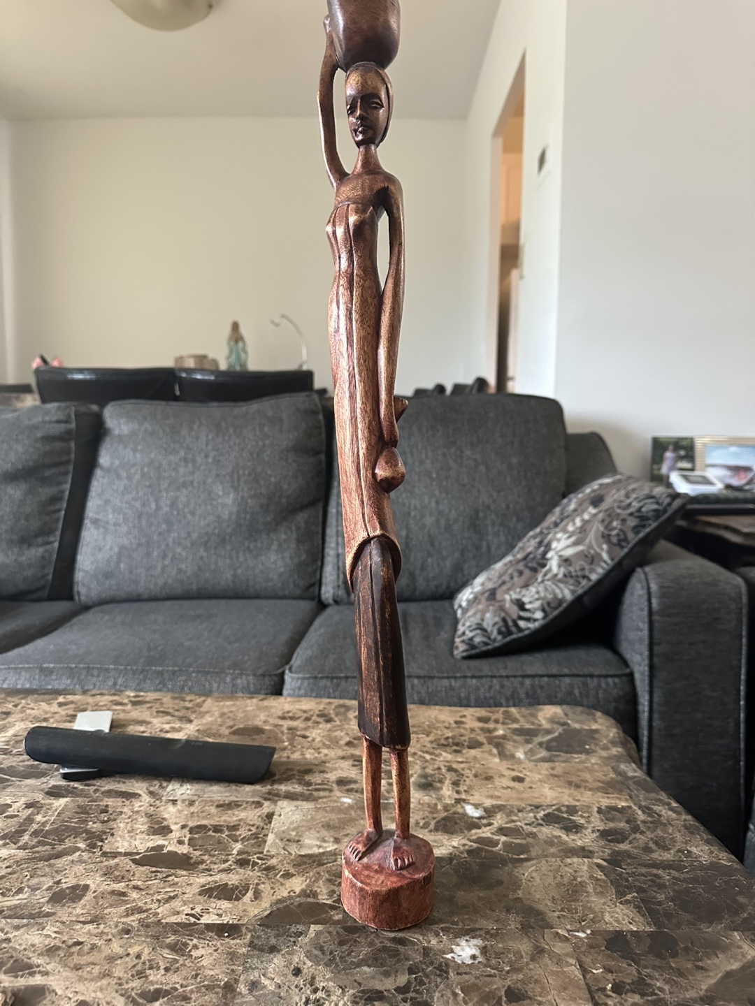 African Wood Carving Statue