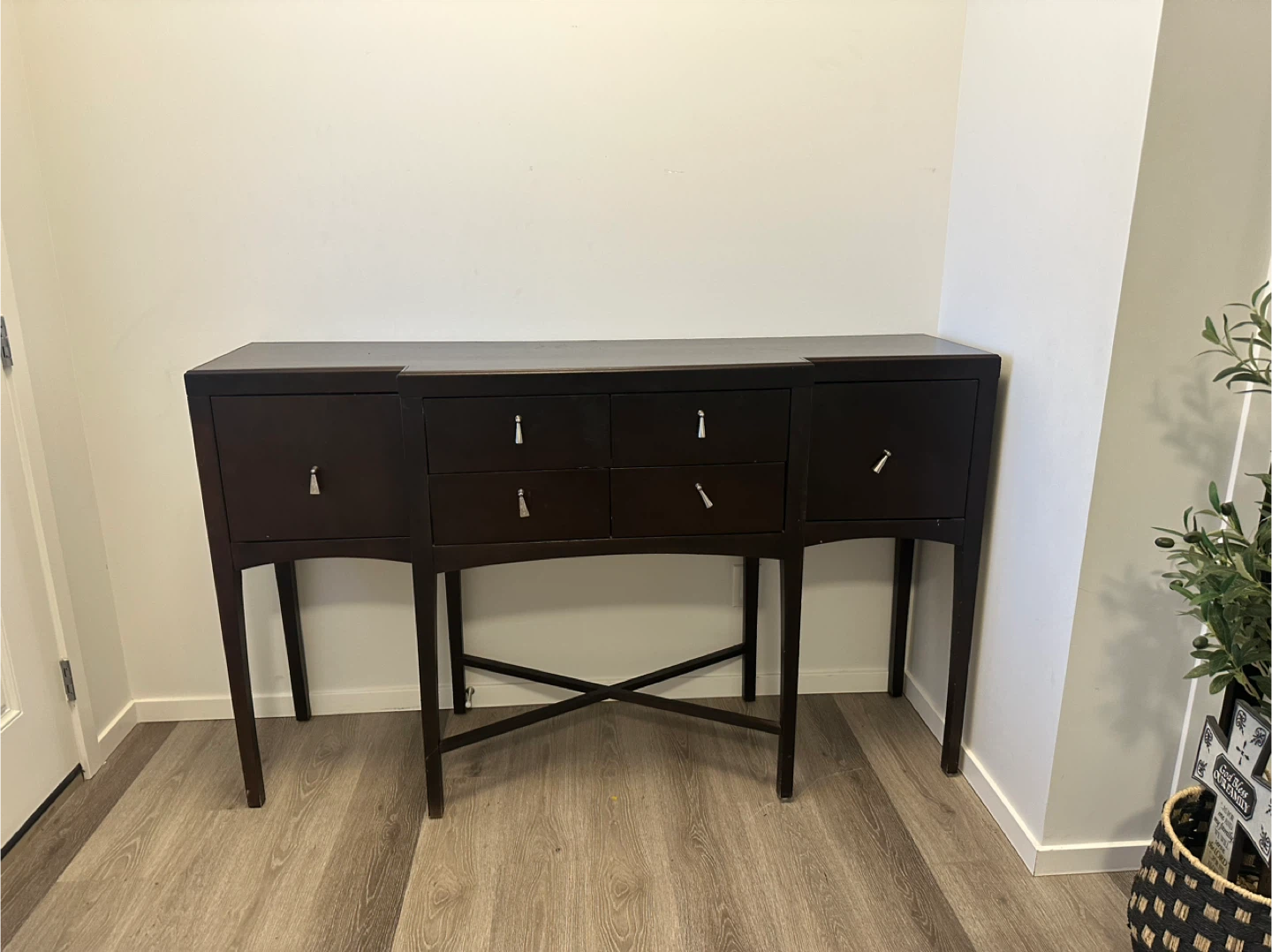 Dark Brown Console Table - photo 2