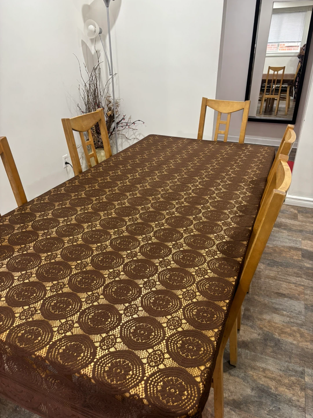Dining Table Set with 6 Chairs