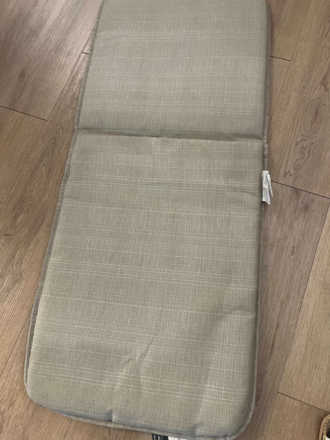 Beige Lounge Chair Cushion