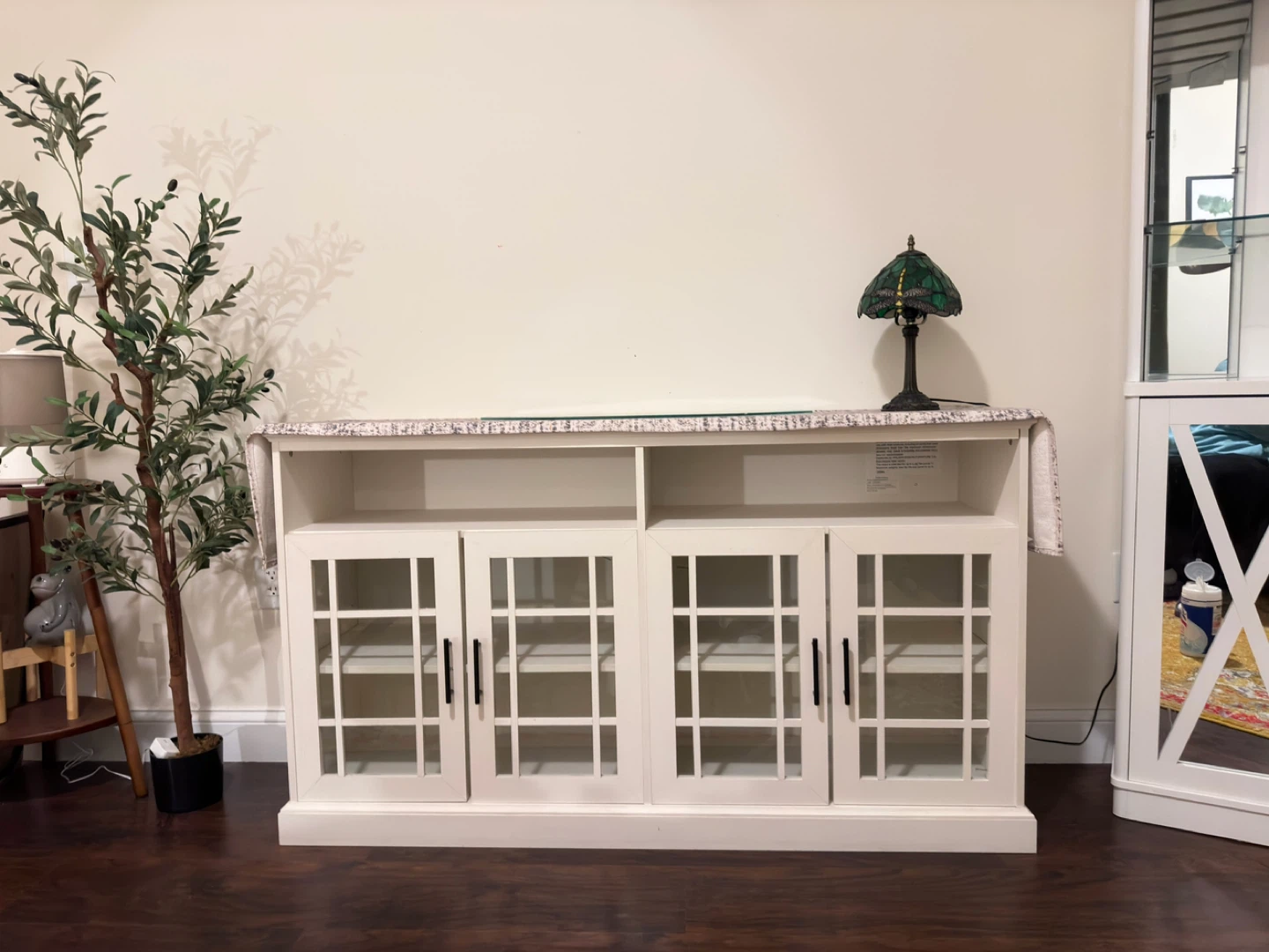 White Storage Cabinet / Sideboard - Like New