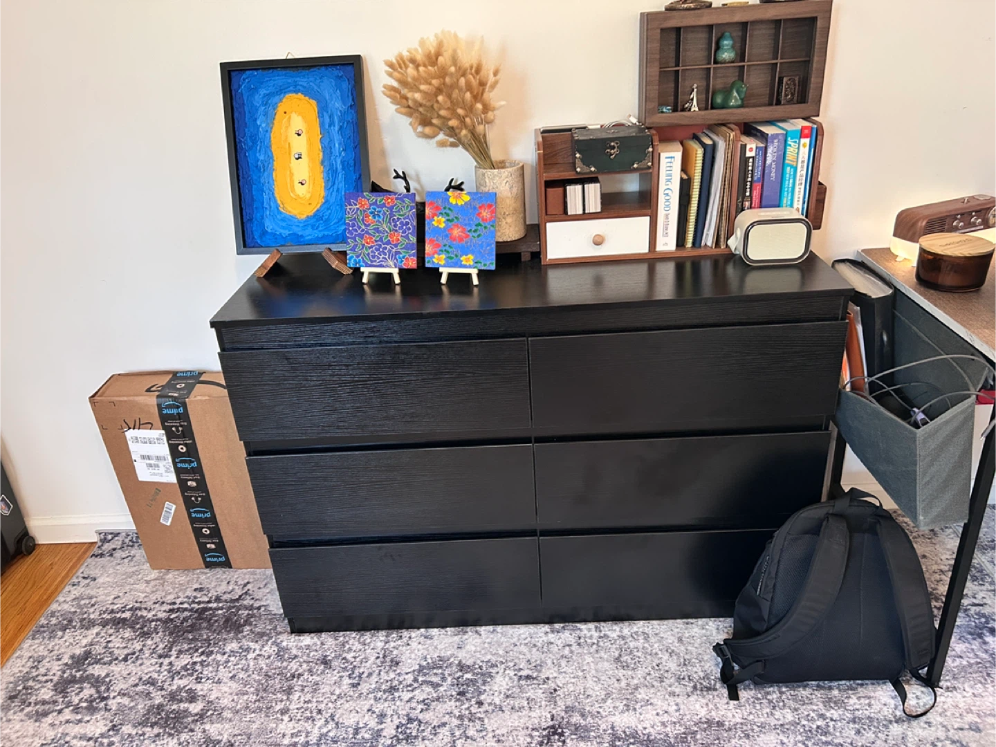 Jocoevol Black 6-Drawer Dresser - photo 4