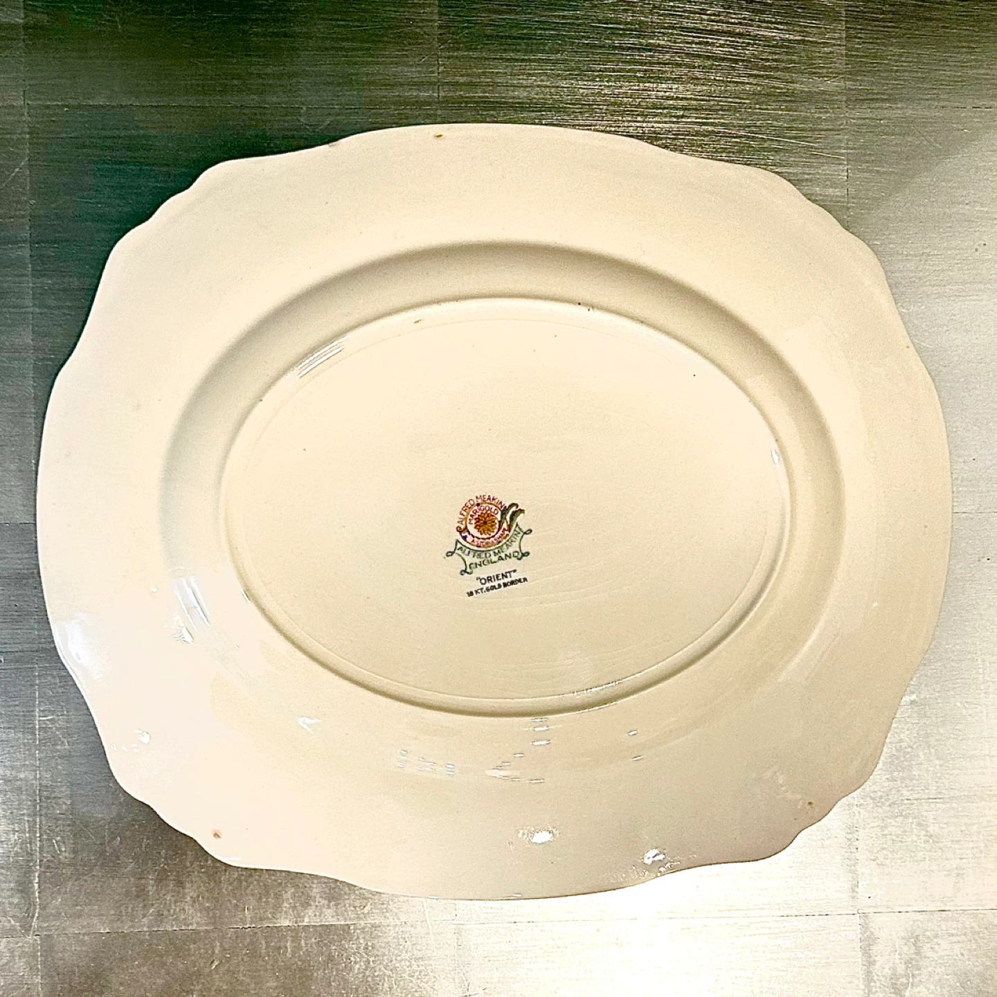 Alfred Meakin “Orient” Platter, 18kt Gold, England c.1920s - photo 4