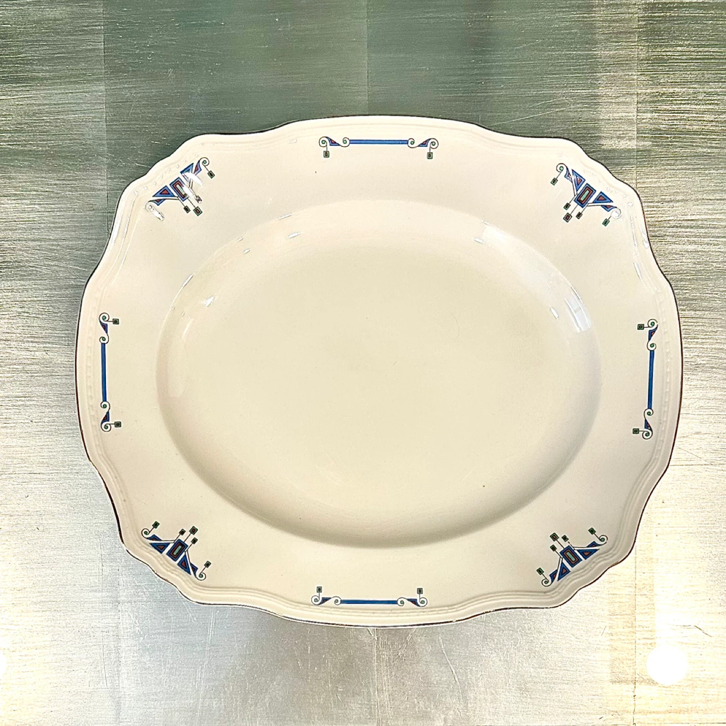 Alfred Meakin “Orient” Platter, 18kt Gold, England c.1920s - photo 3