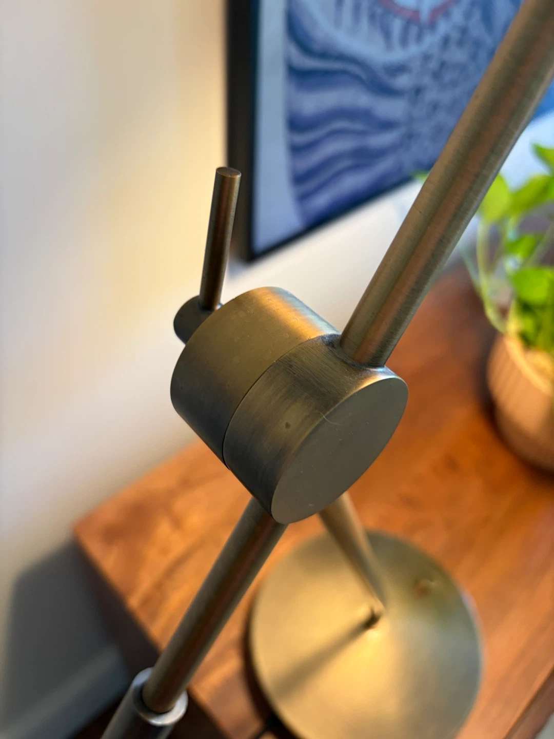 Crate and Barrel brass table lamp - photo 5