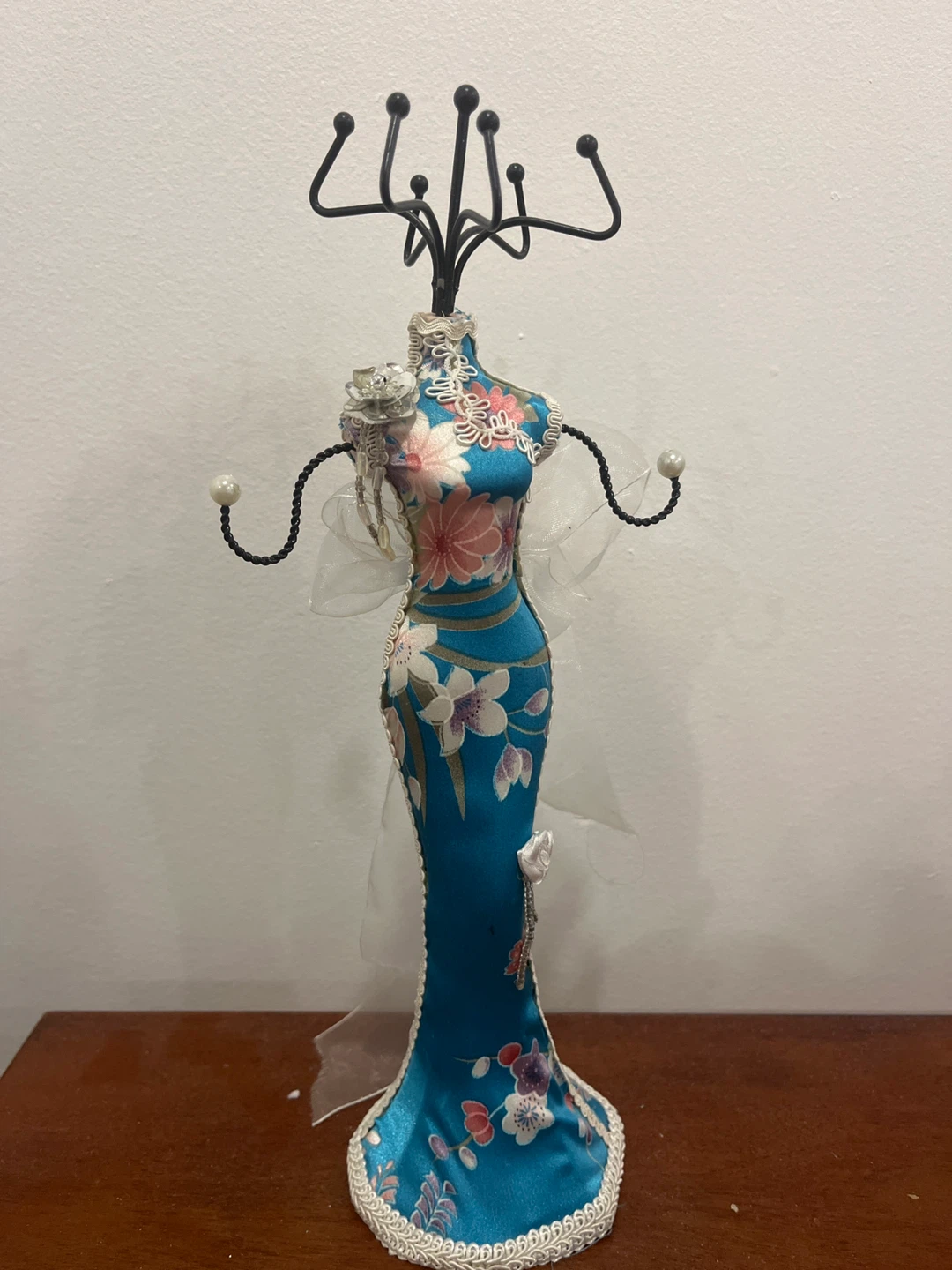 Floral Dress Jewelry Stand