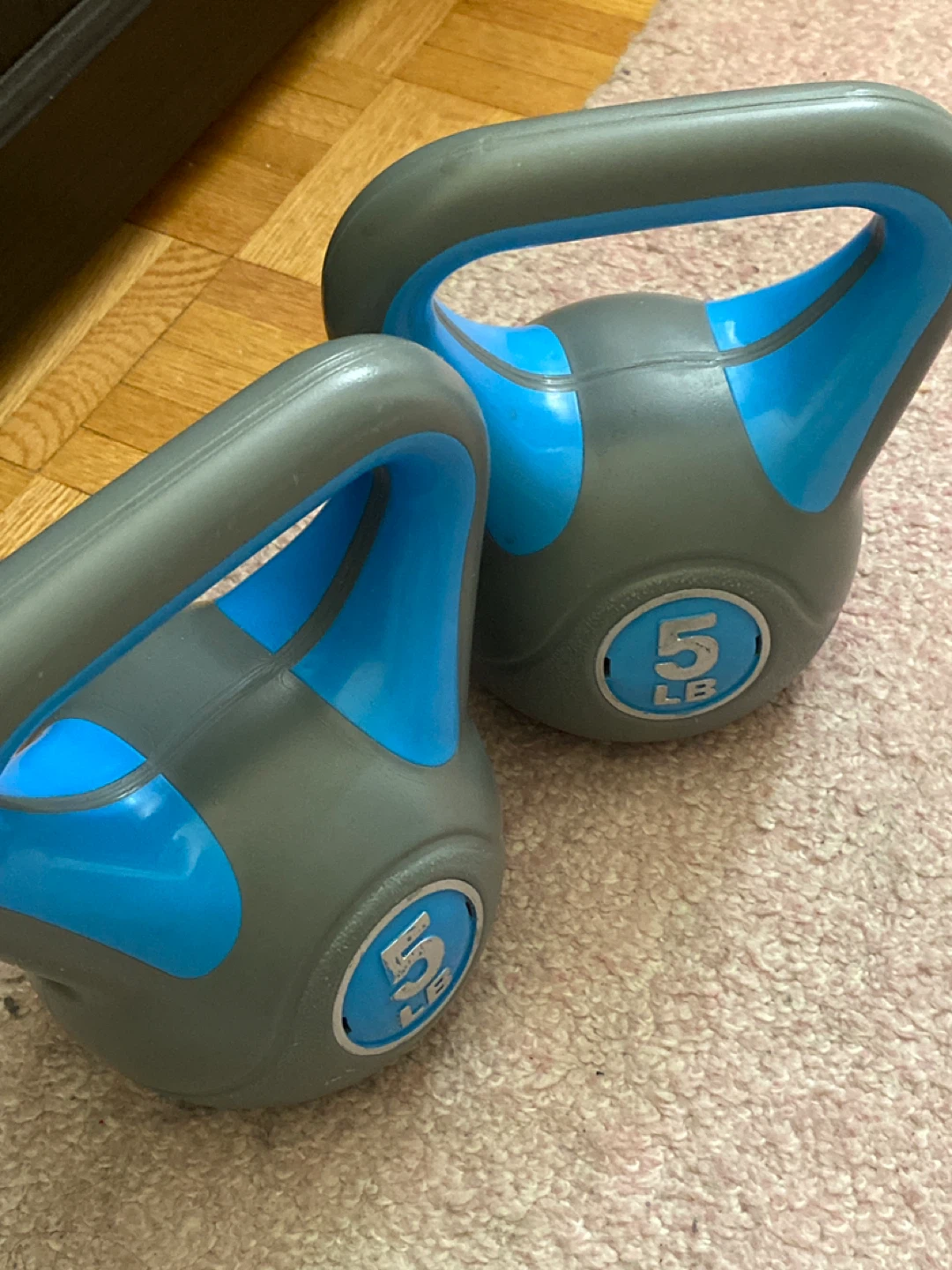Pair of 5 LB Kettlebells - photo 2