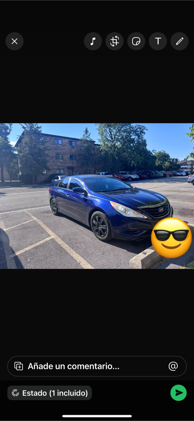 Hyundai Sonata - Blue Sedan - photo 4