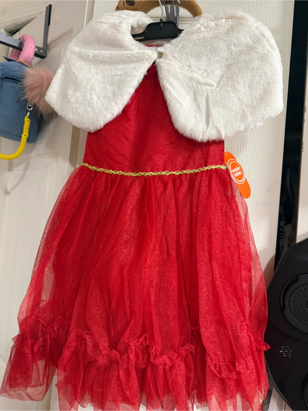 Size;6 :Wonder Nation Red Dress with Cape