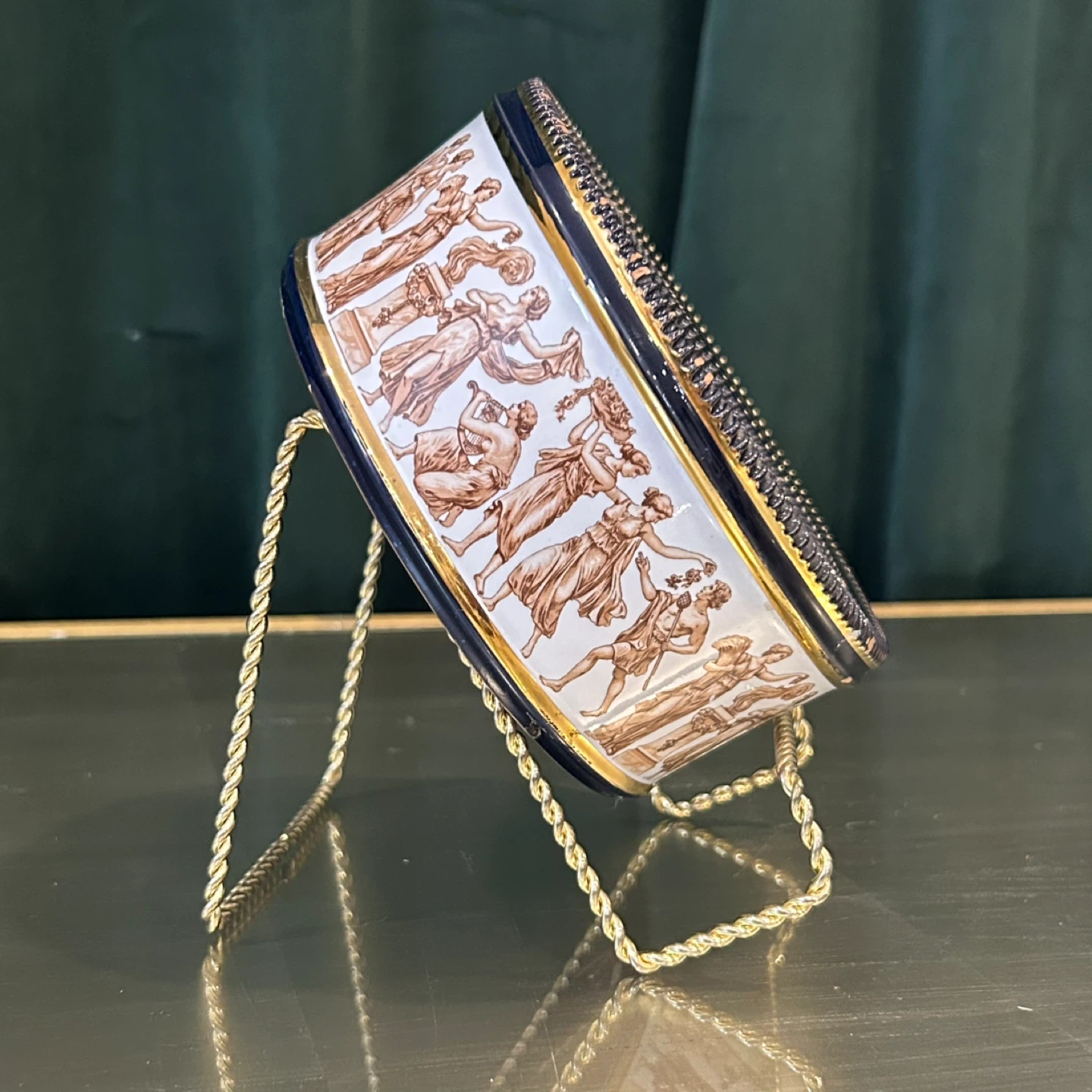 Florentine Neoclassical Majolica Cachepot, Italy c.1950s - photo 4