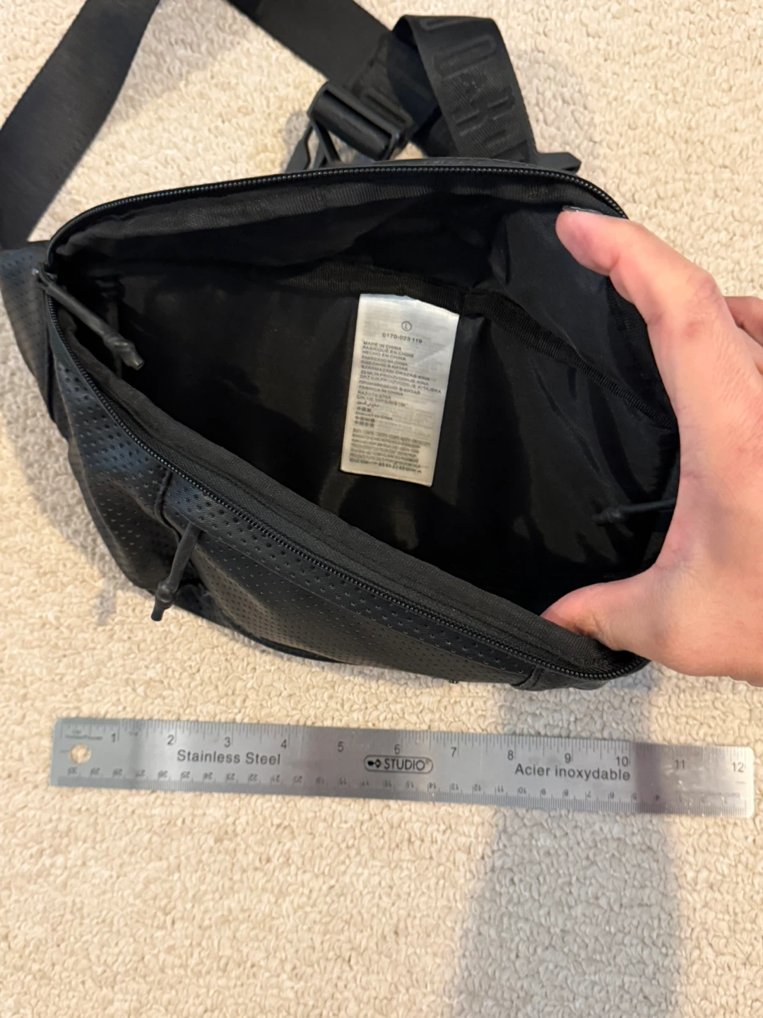 Jordan Black Perforated Fanny Pack - photo 2