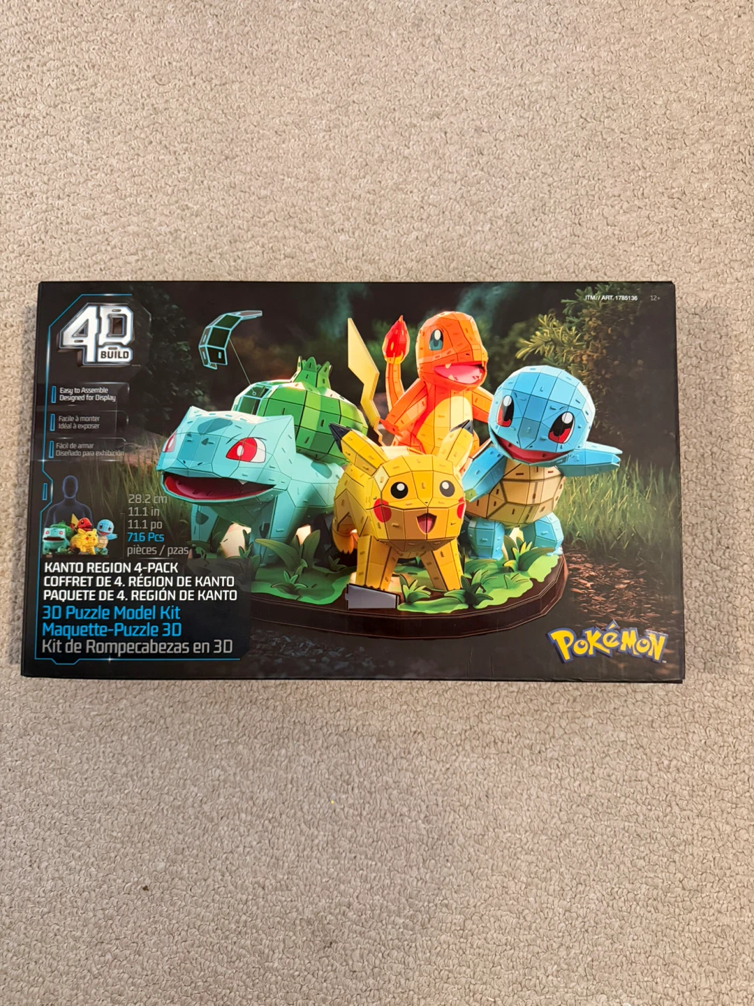 4D Build Pokemon Kanto Region 3D Puzzle