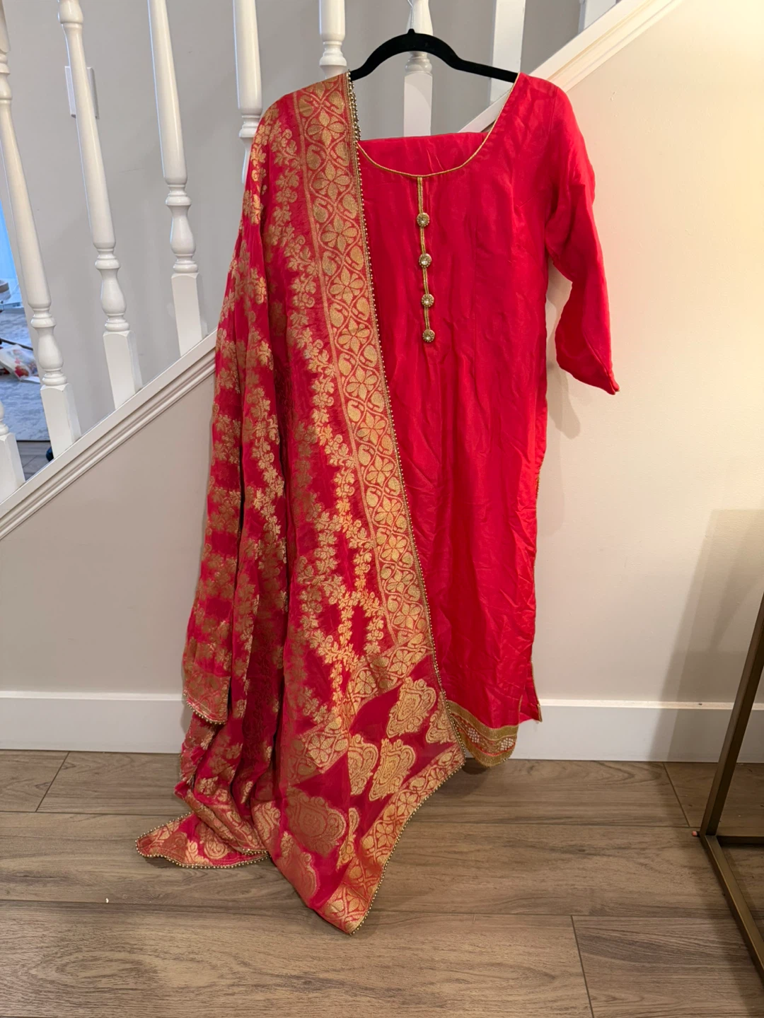 Pink and Gold Pant Suit