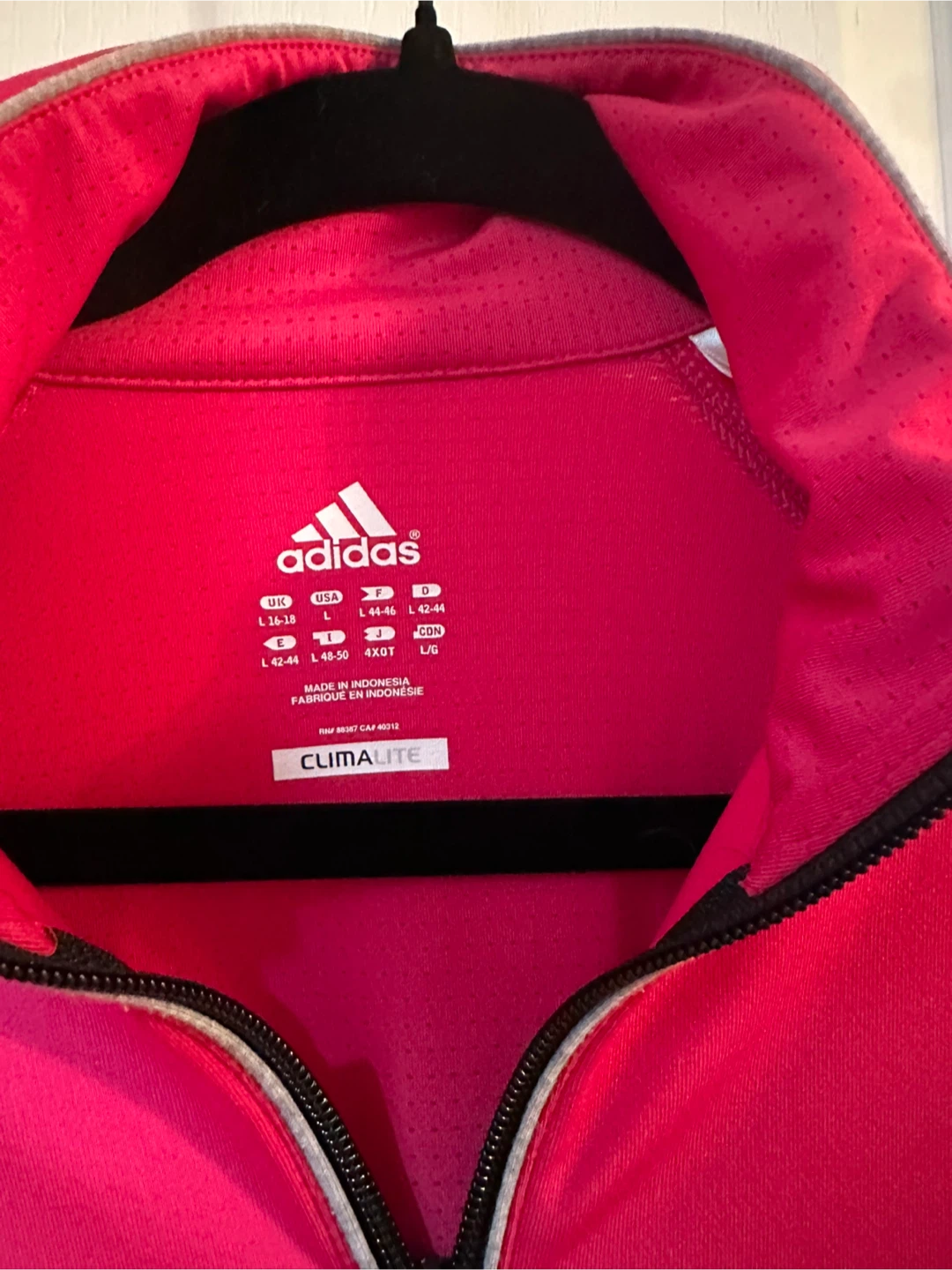 Adidas CLIMALITE Track Jacket - Size L - photo 2