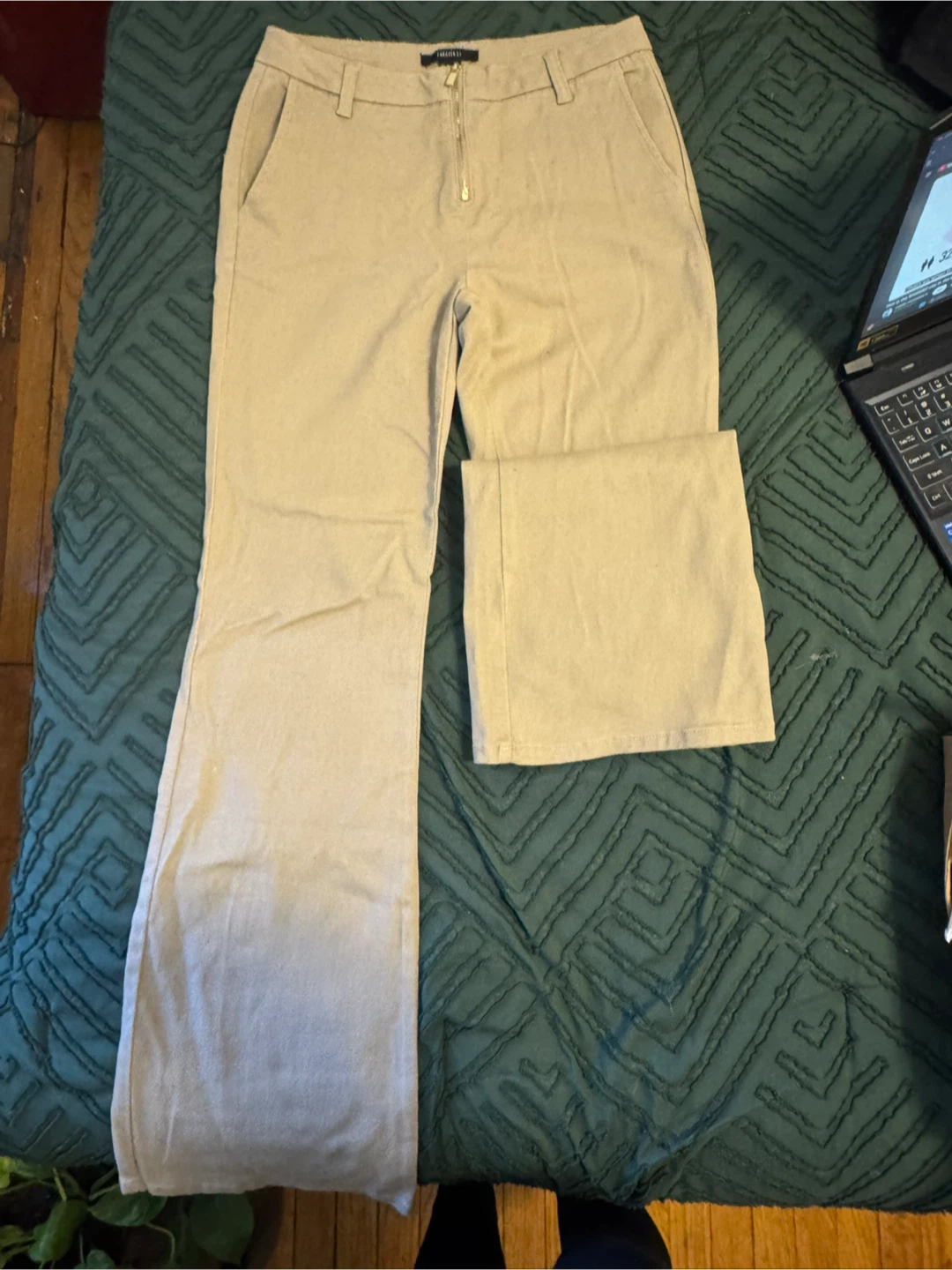 Forever 21 Beige Flare Pants