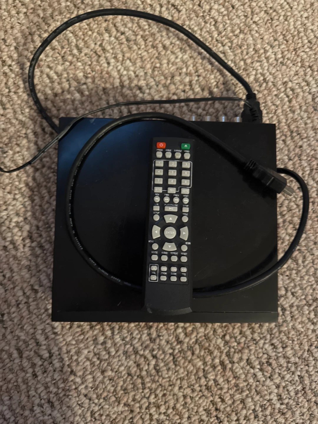 Black DVD Player with Remote and HDMI cable - photo 4