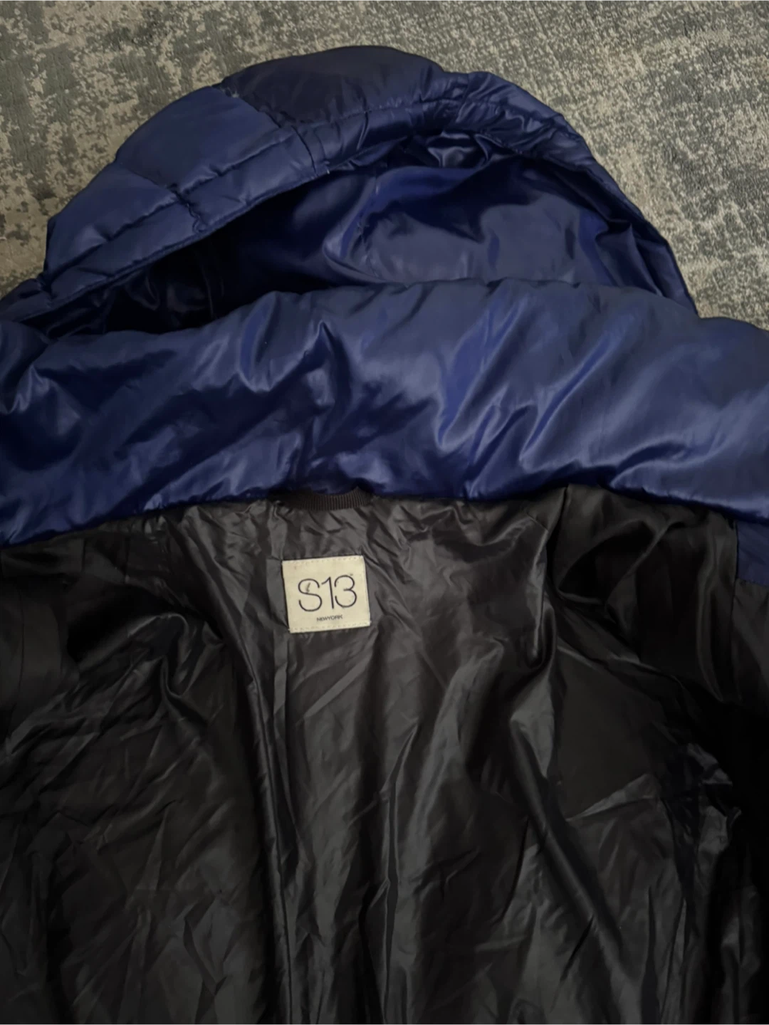 S13 Down Puffer Jacket - Blue - photo 3